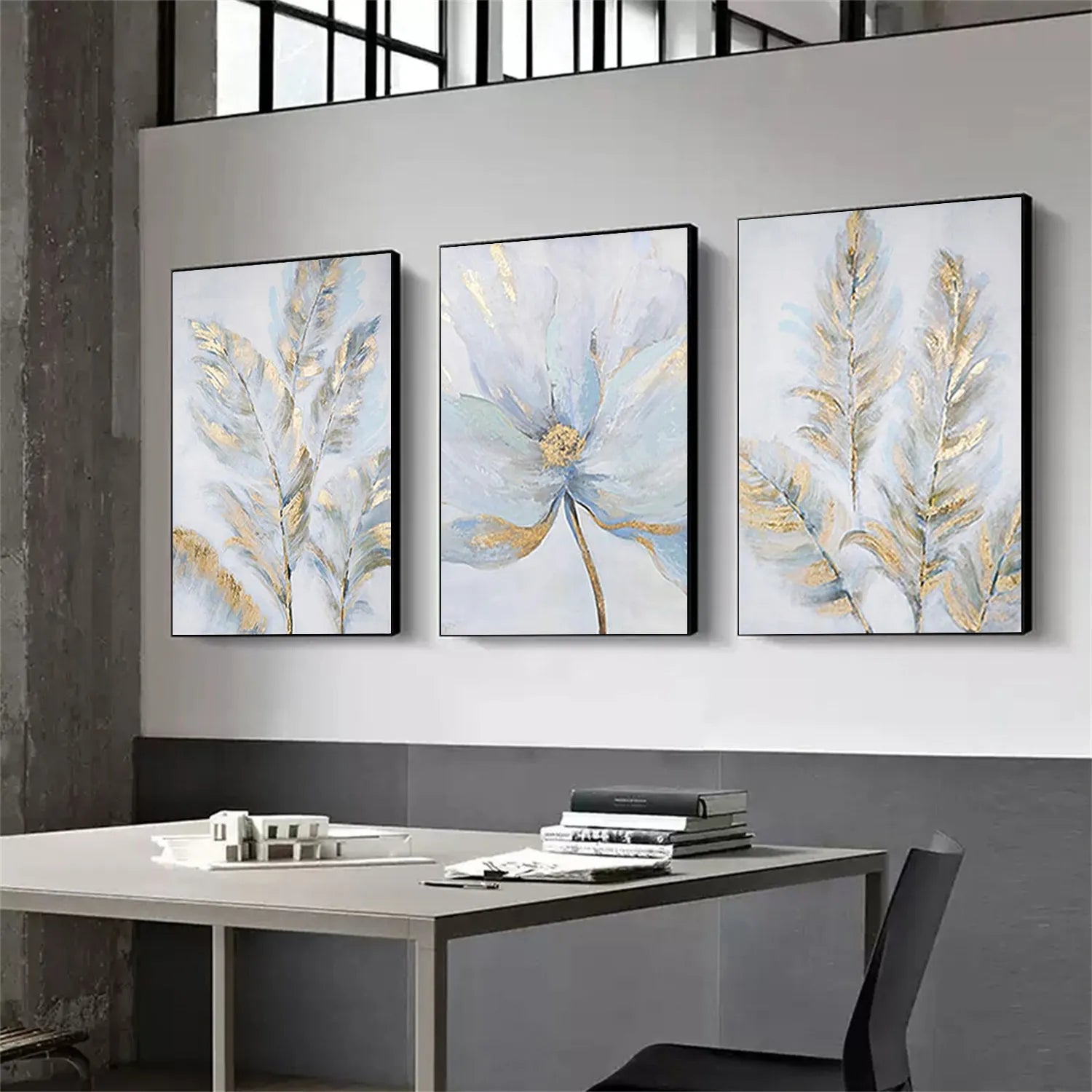 Flower And Tree Painting Set of 3 #FT 093