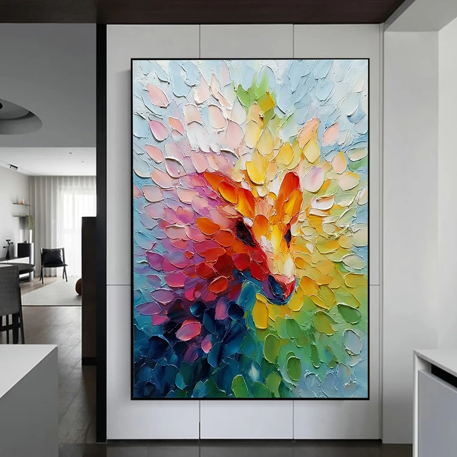 Colorful Abstract Textured Wall Art #AB 577