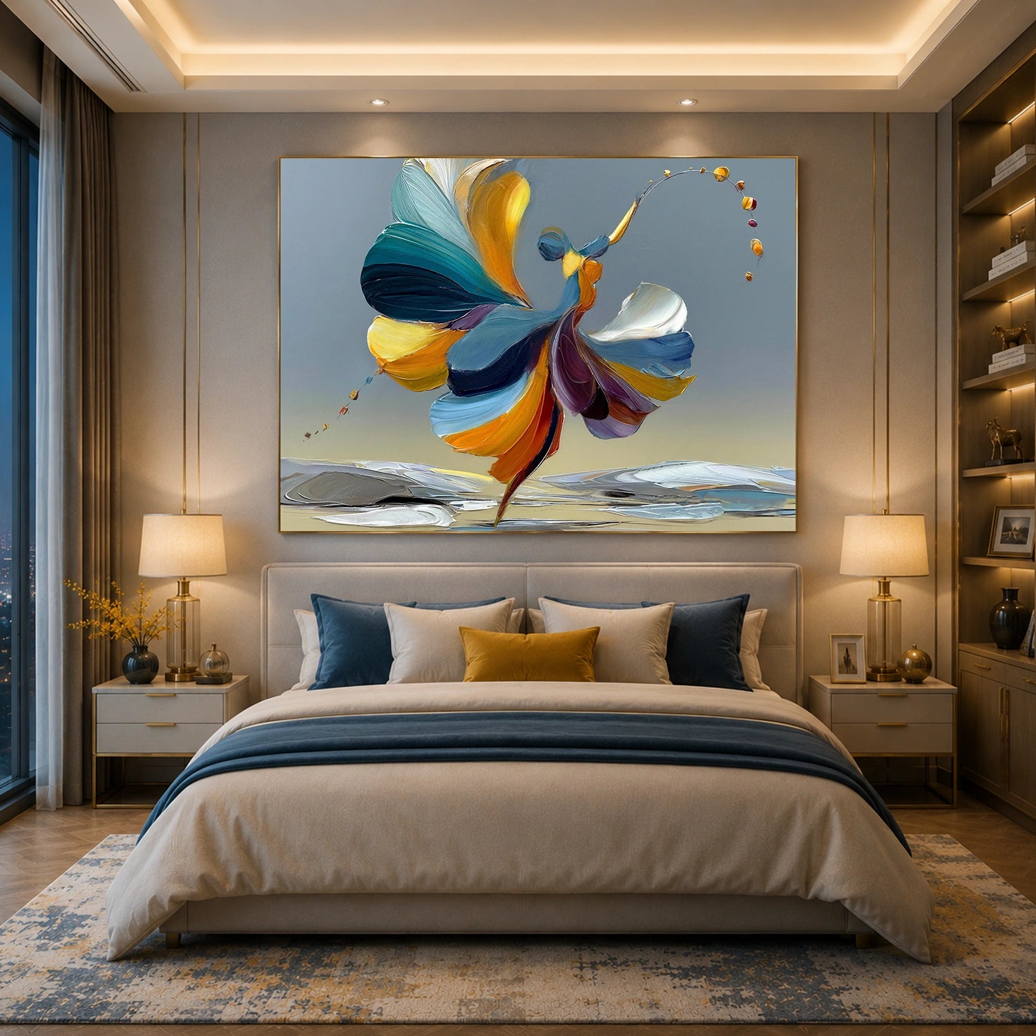 Abstract Portrait Texture Wall Art #PT 077