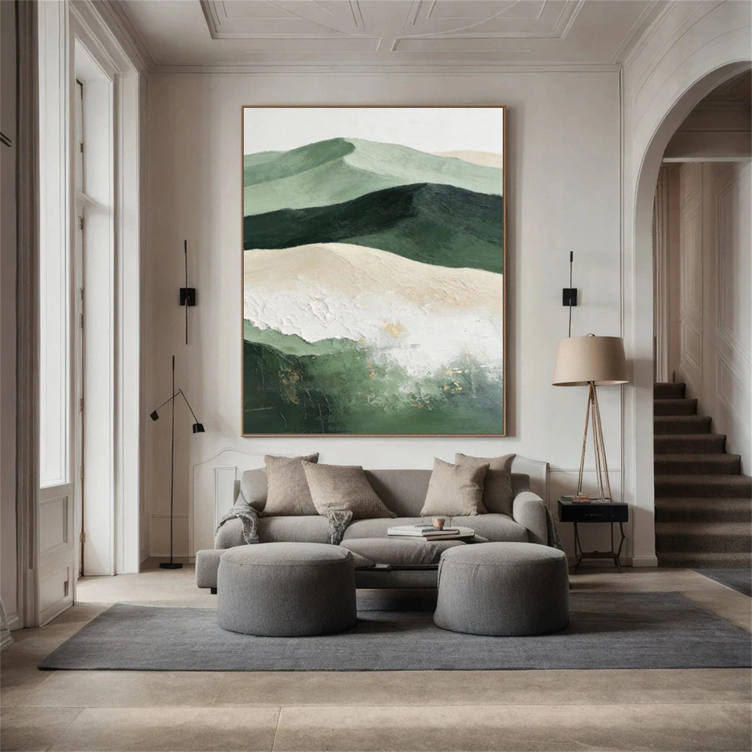 Minimalist Mountain Texture Canvas # MM368
