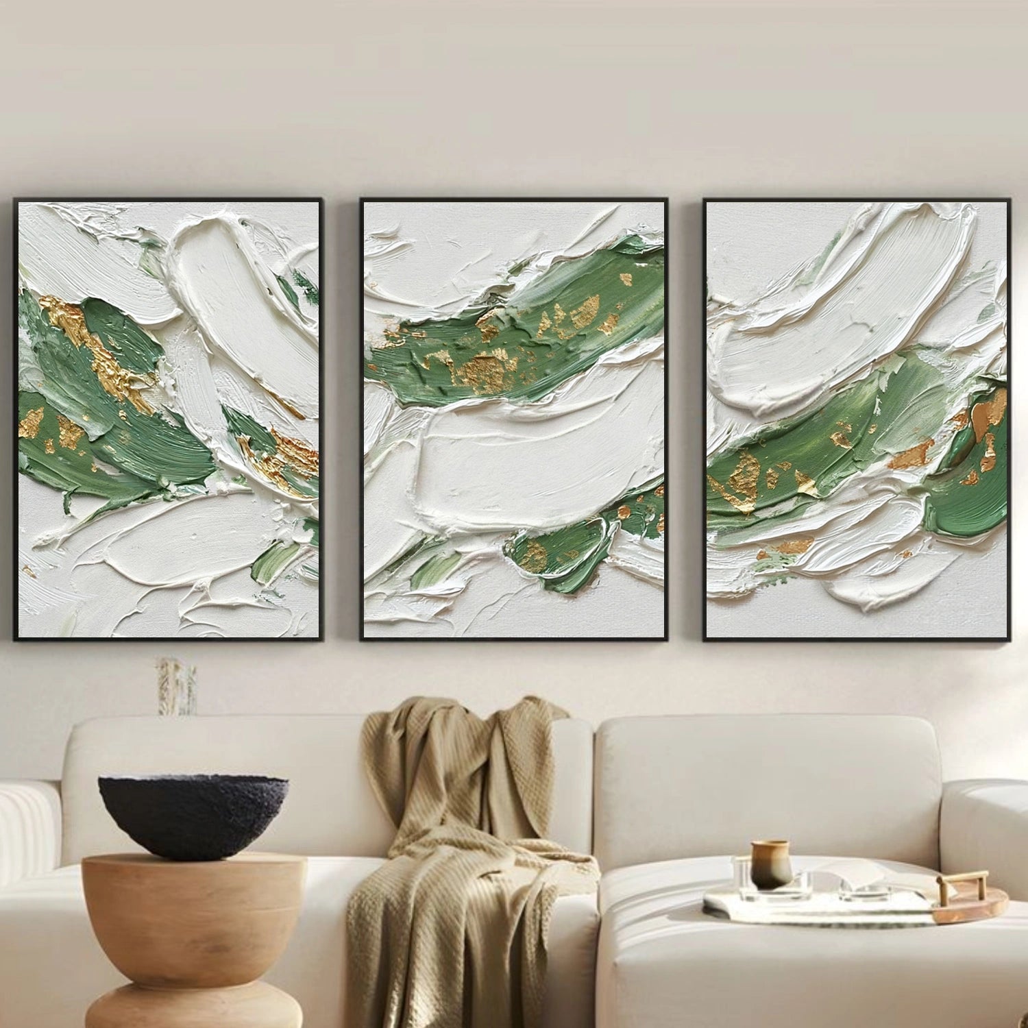 Abstract Texture Wall Art Set of 3 # AB666
