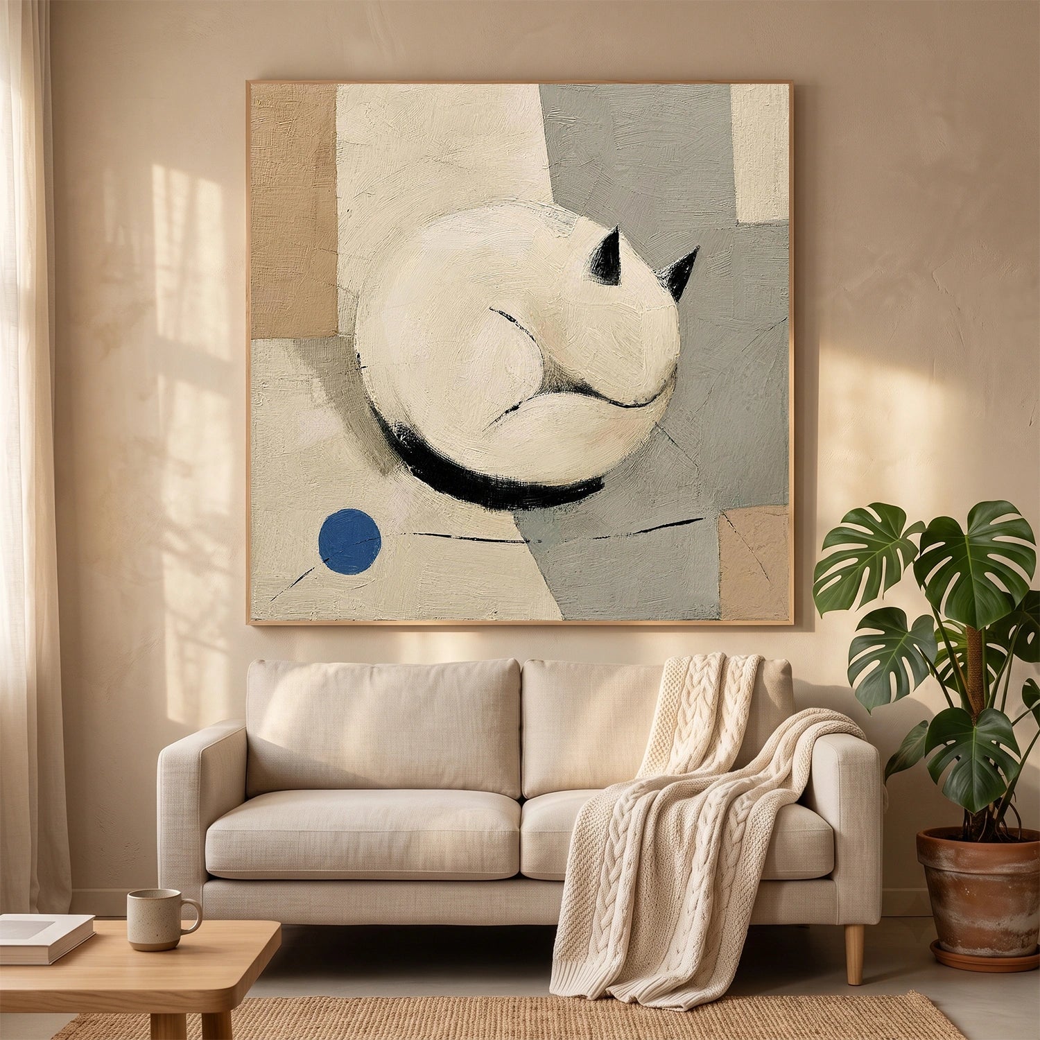 Abstract Animal Canvas Art #AP243