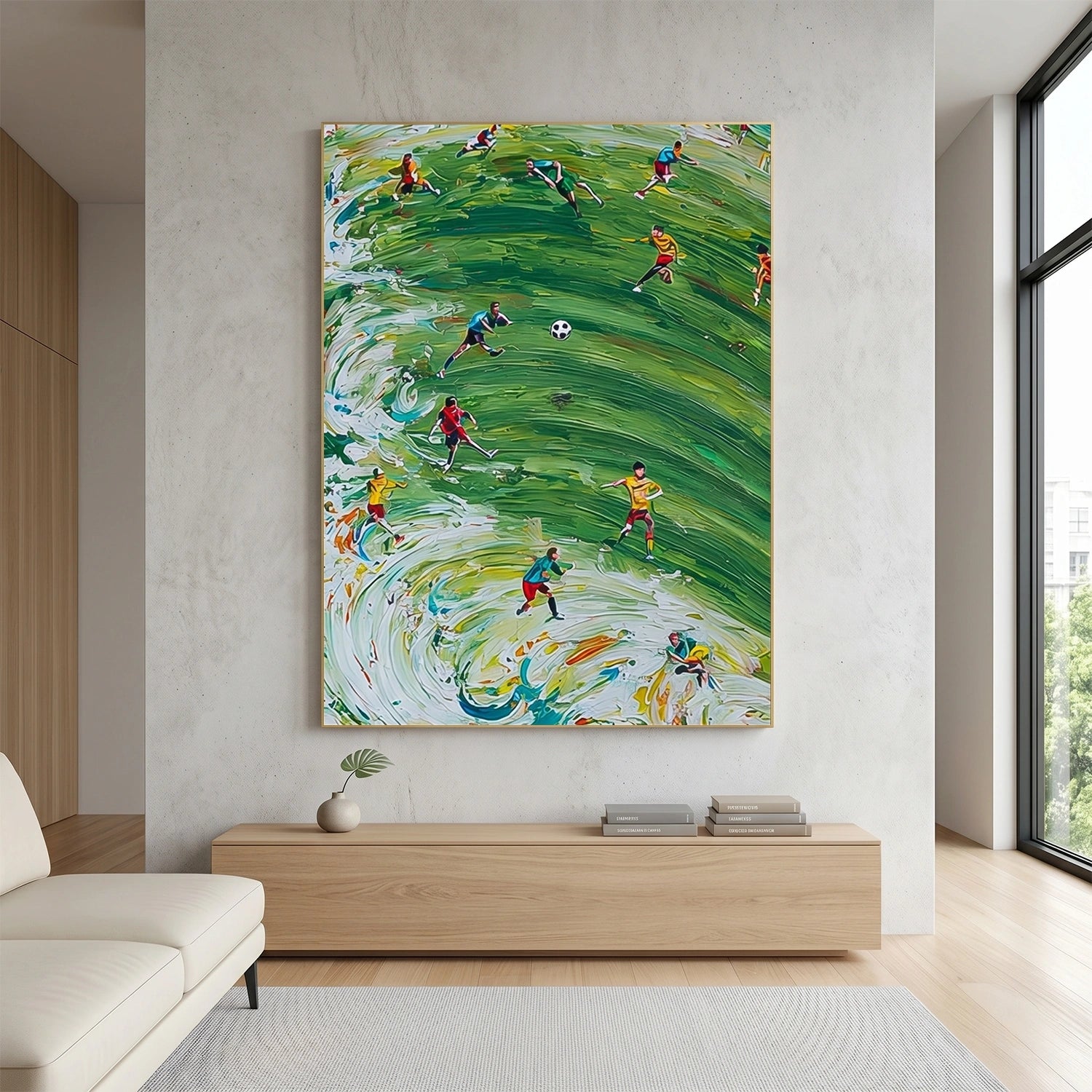 Football Sport Art Texture Painting Canvas #SA084