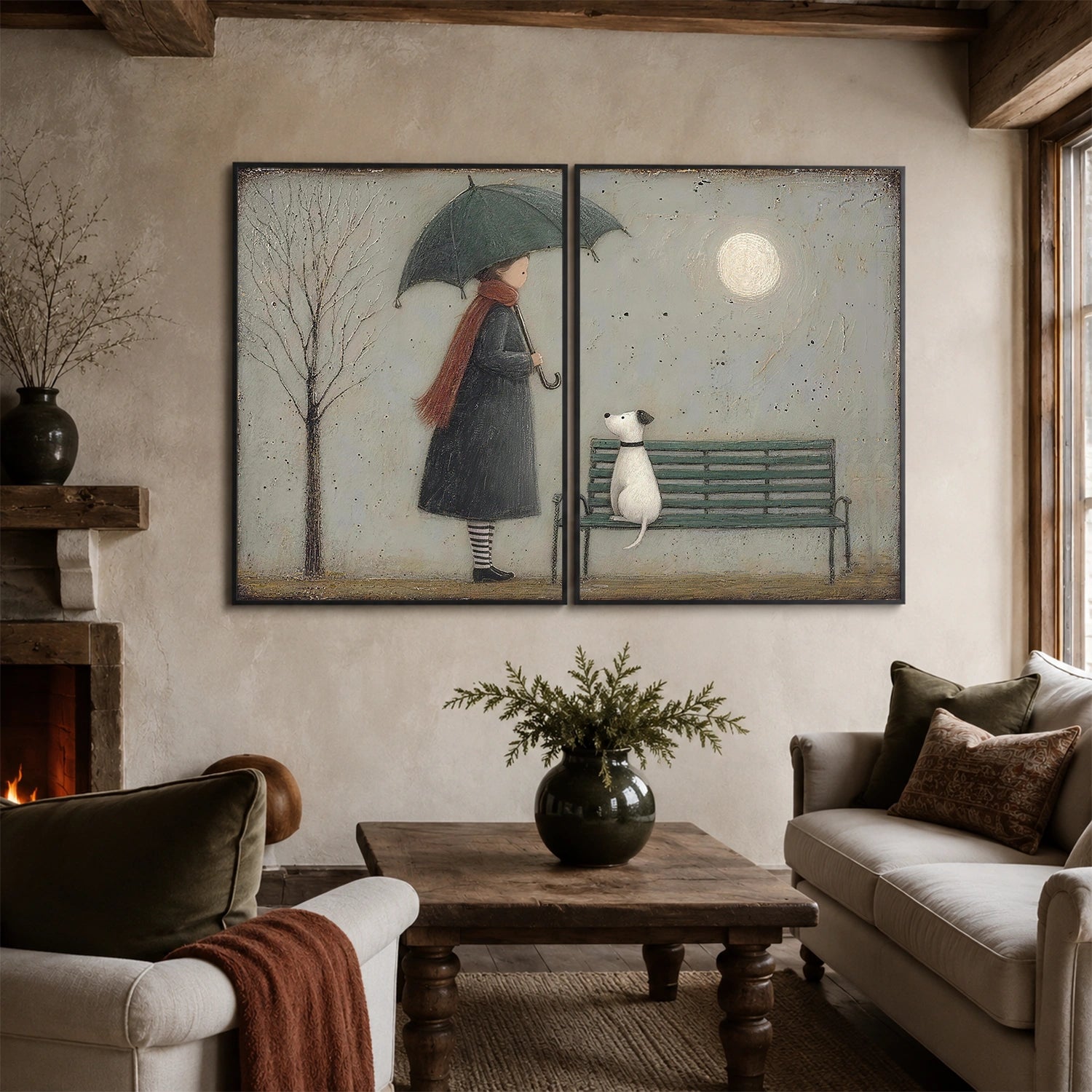 Abstract Portrait Wall Art Set of 2 #PT 086