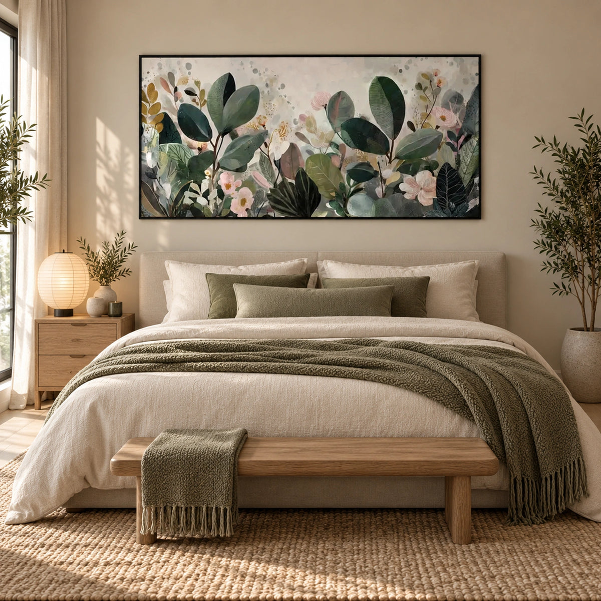 Flower & Tree Abstract Canvas # FT 425