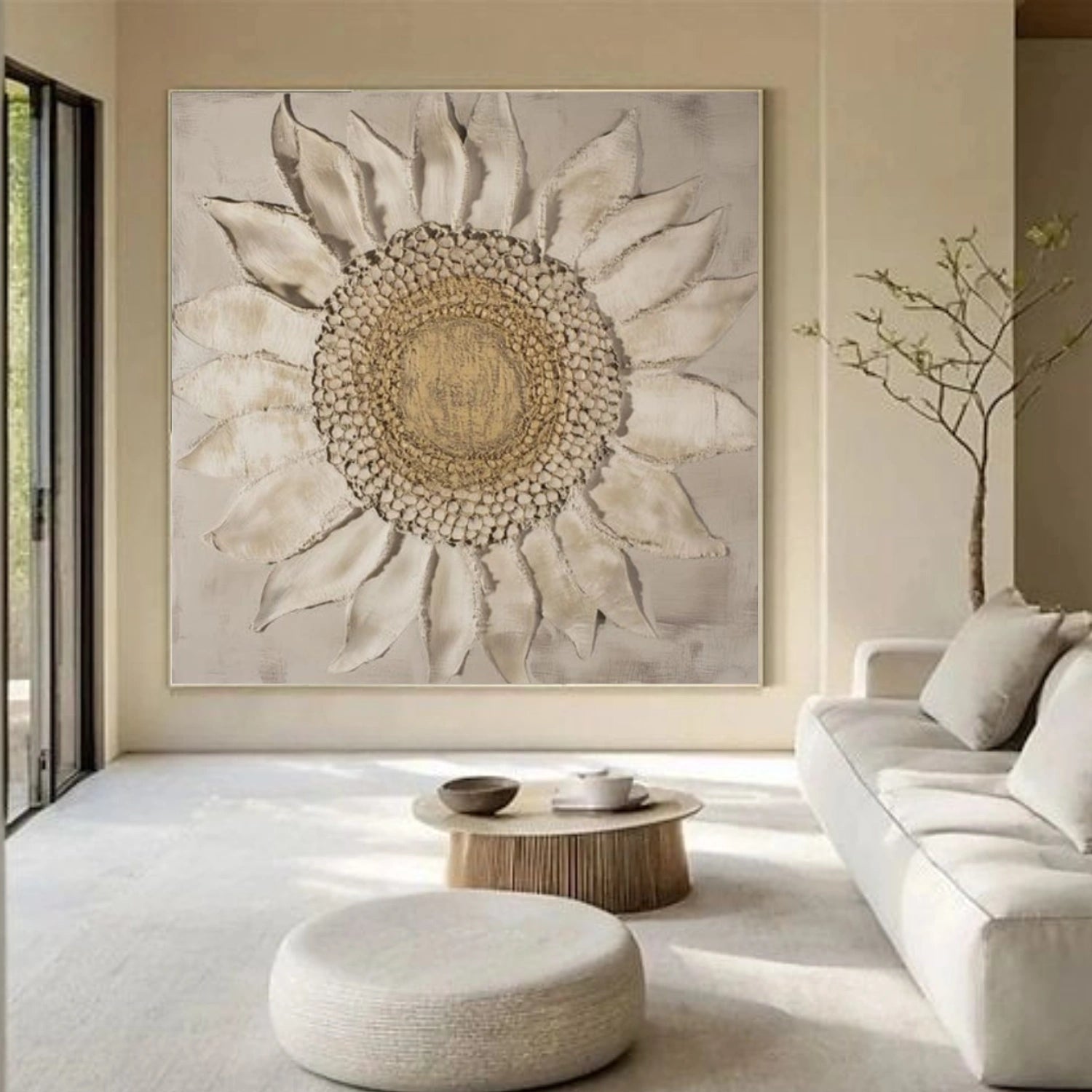 Flower & Tree Abstract Textured Canvas # FT 357