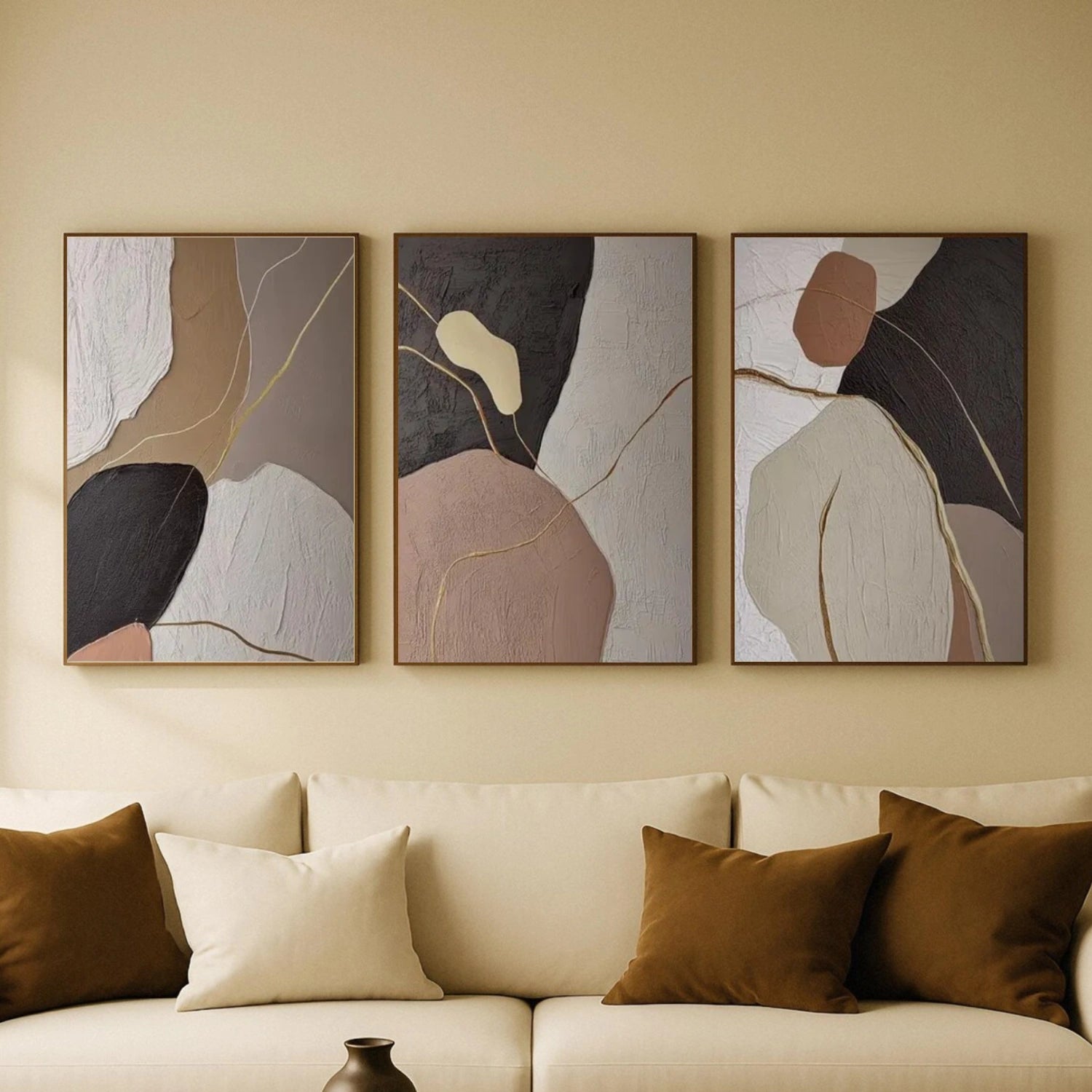 Abstract Set of 3 Wall Art #AB 566