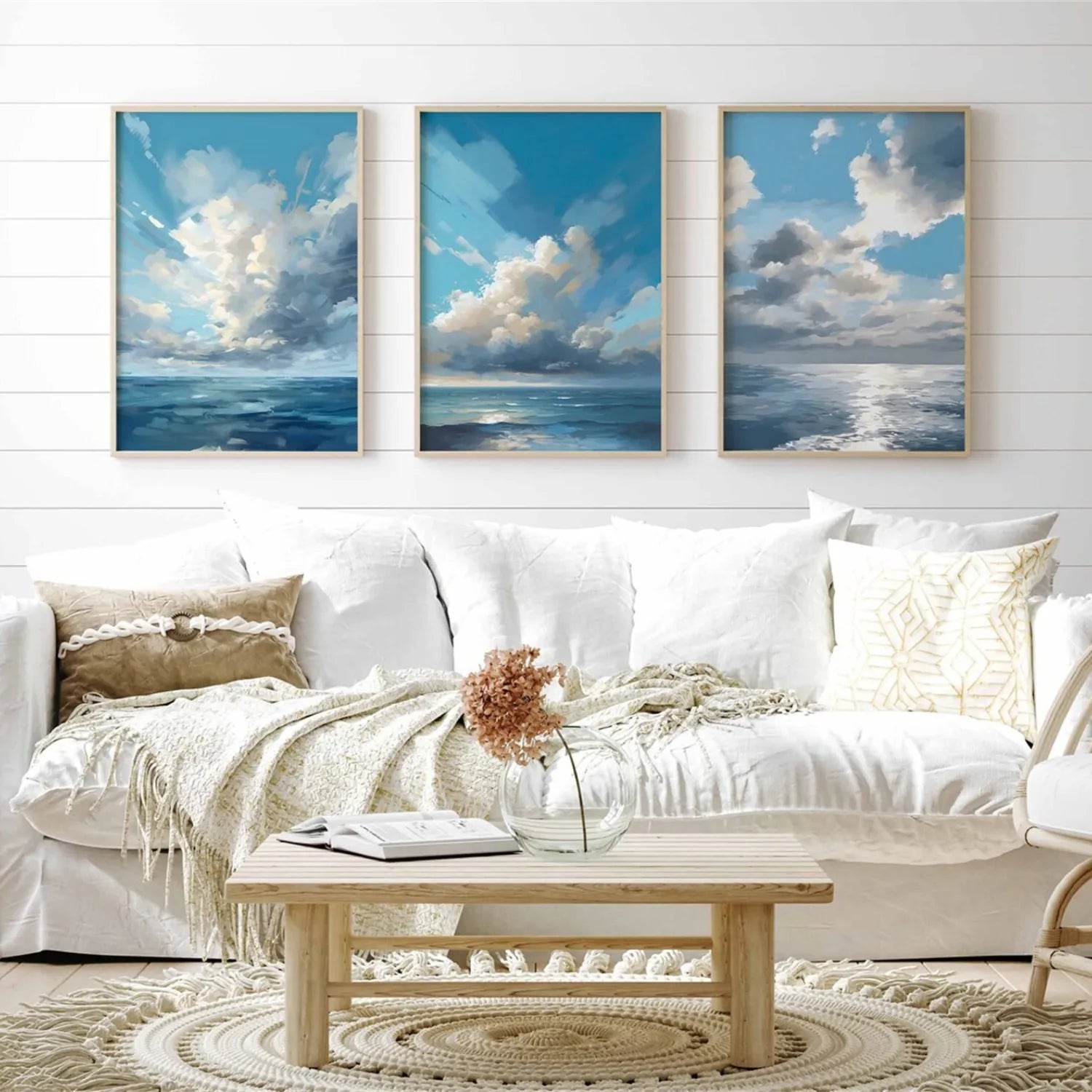 Ocean And Sky Painting Set of 3 #OS 214