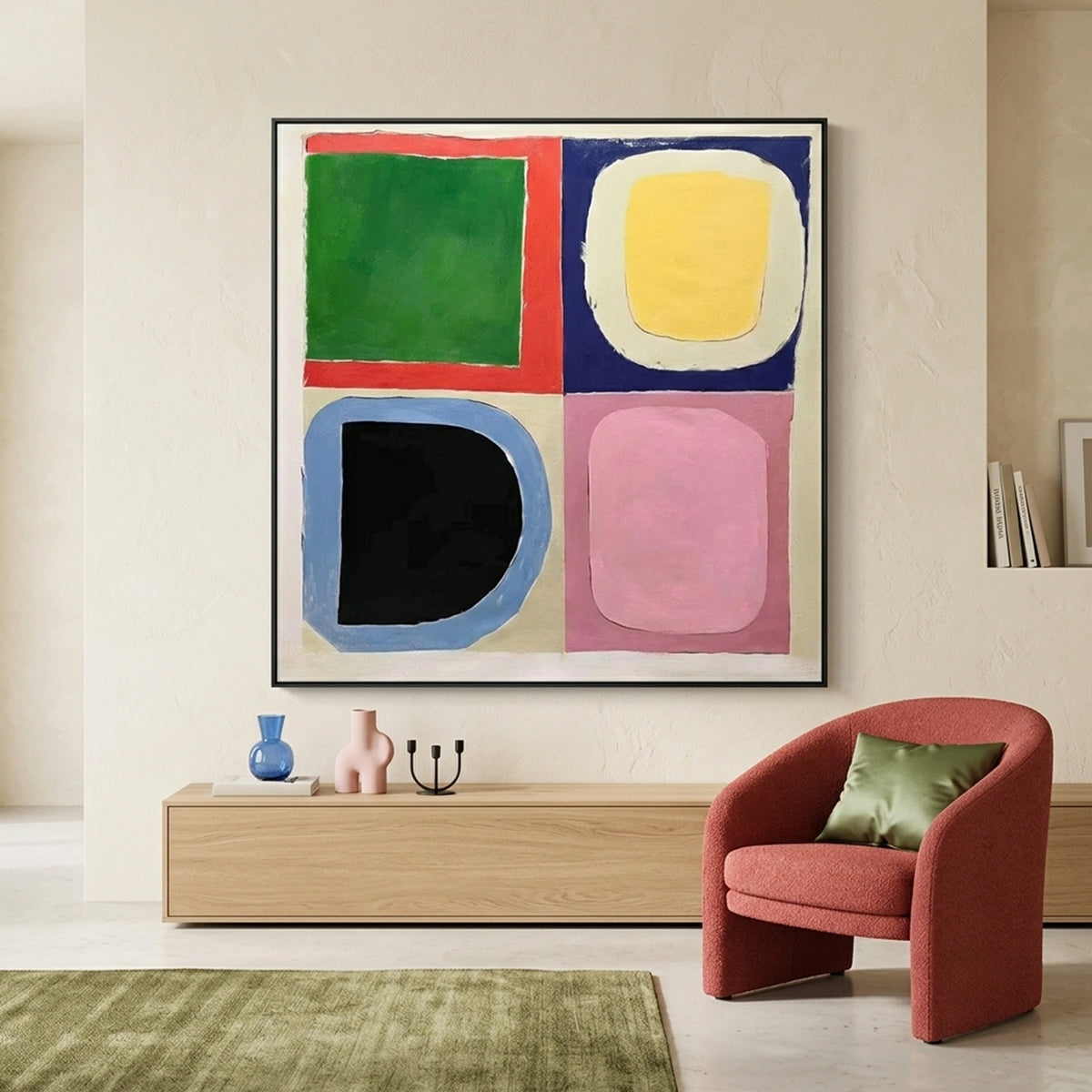 Colorful Abstract  Wall Art  # AB702