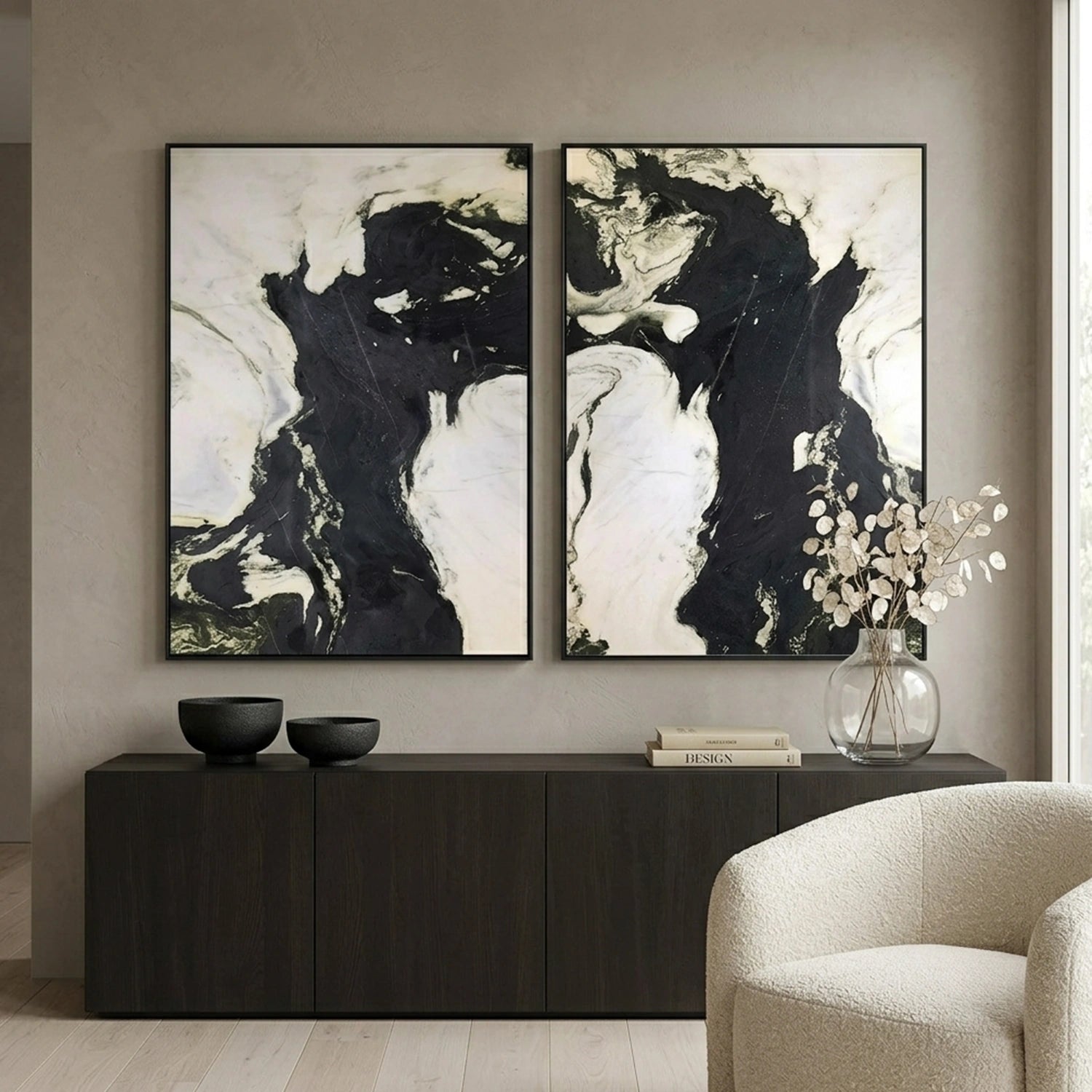 Abstract Texture Wall Art Set of 2 # AB703