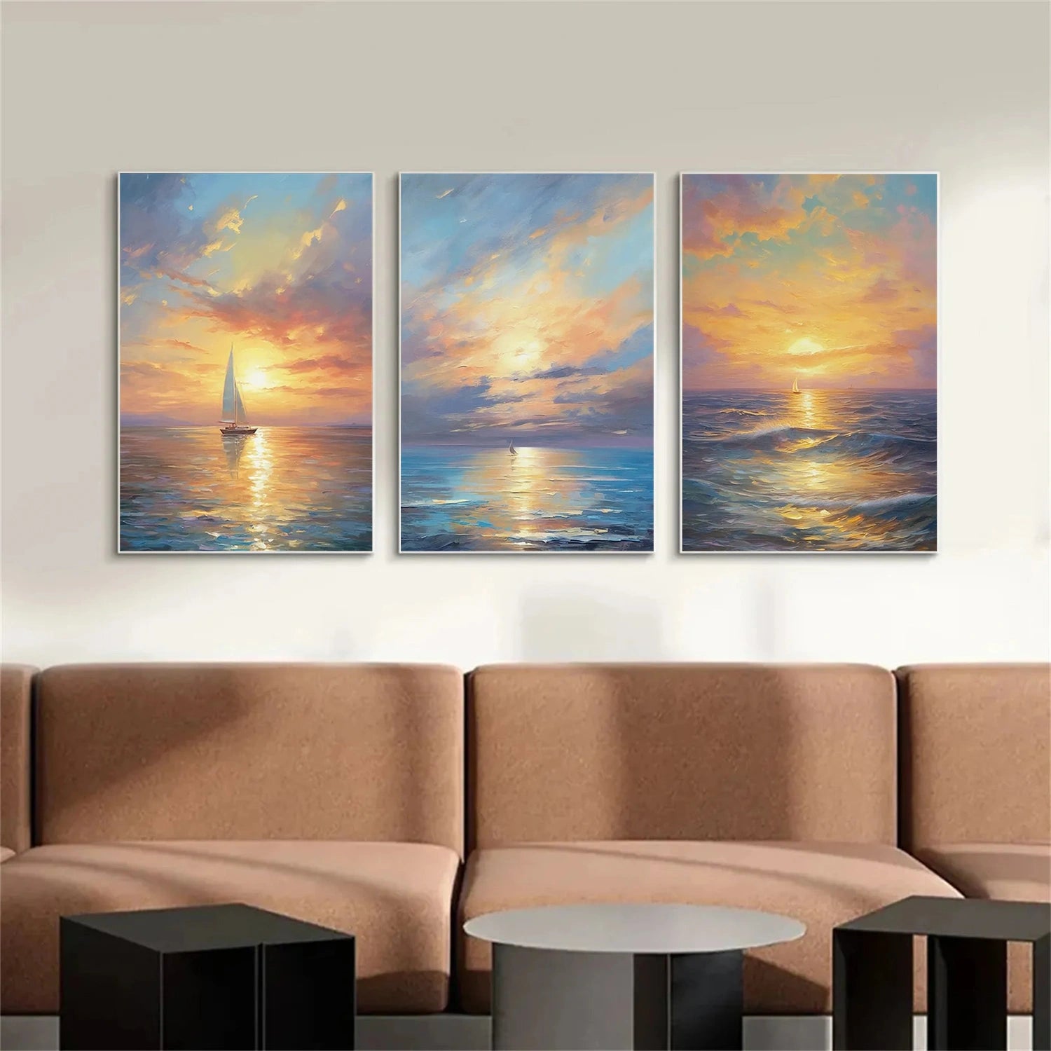 Ocean And Sky Painting Set of 3 #OS 215