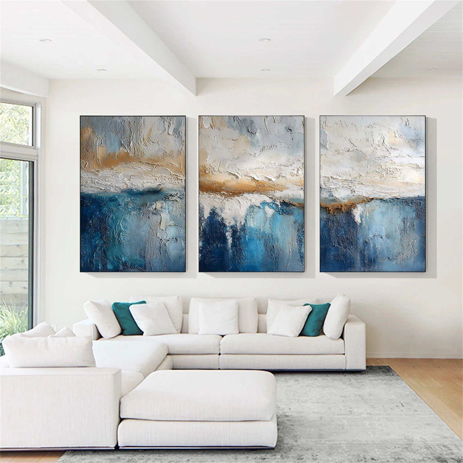 Abstract Wall Art Set of 3  #AB617