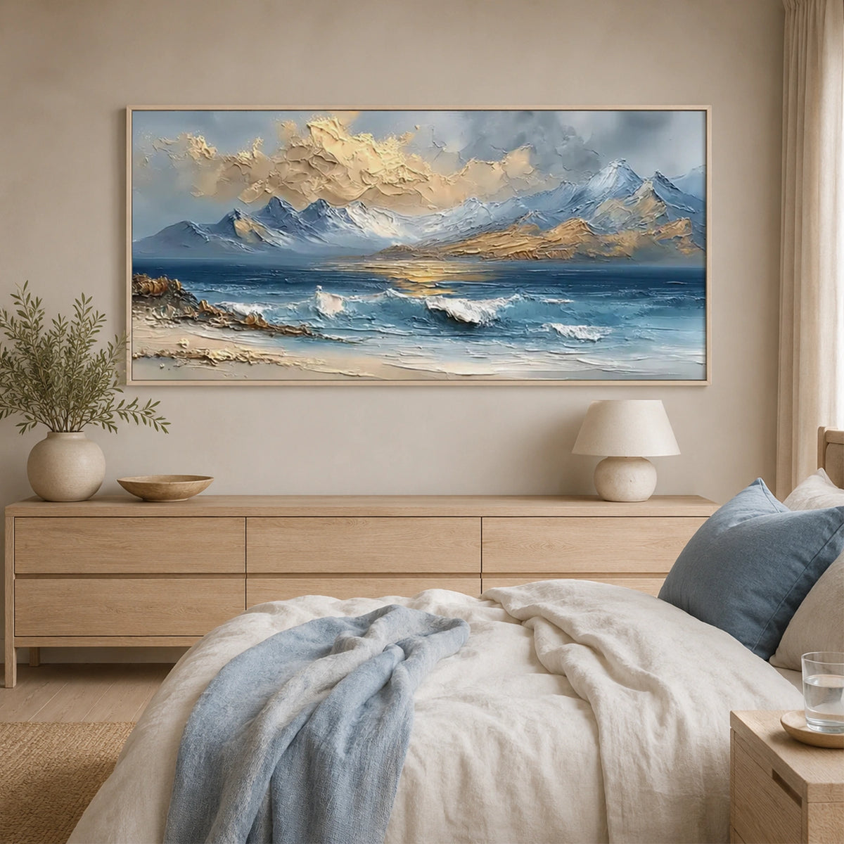 Minimalist Mountain Texture Canvas # MM466