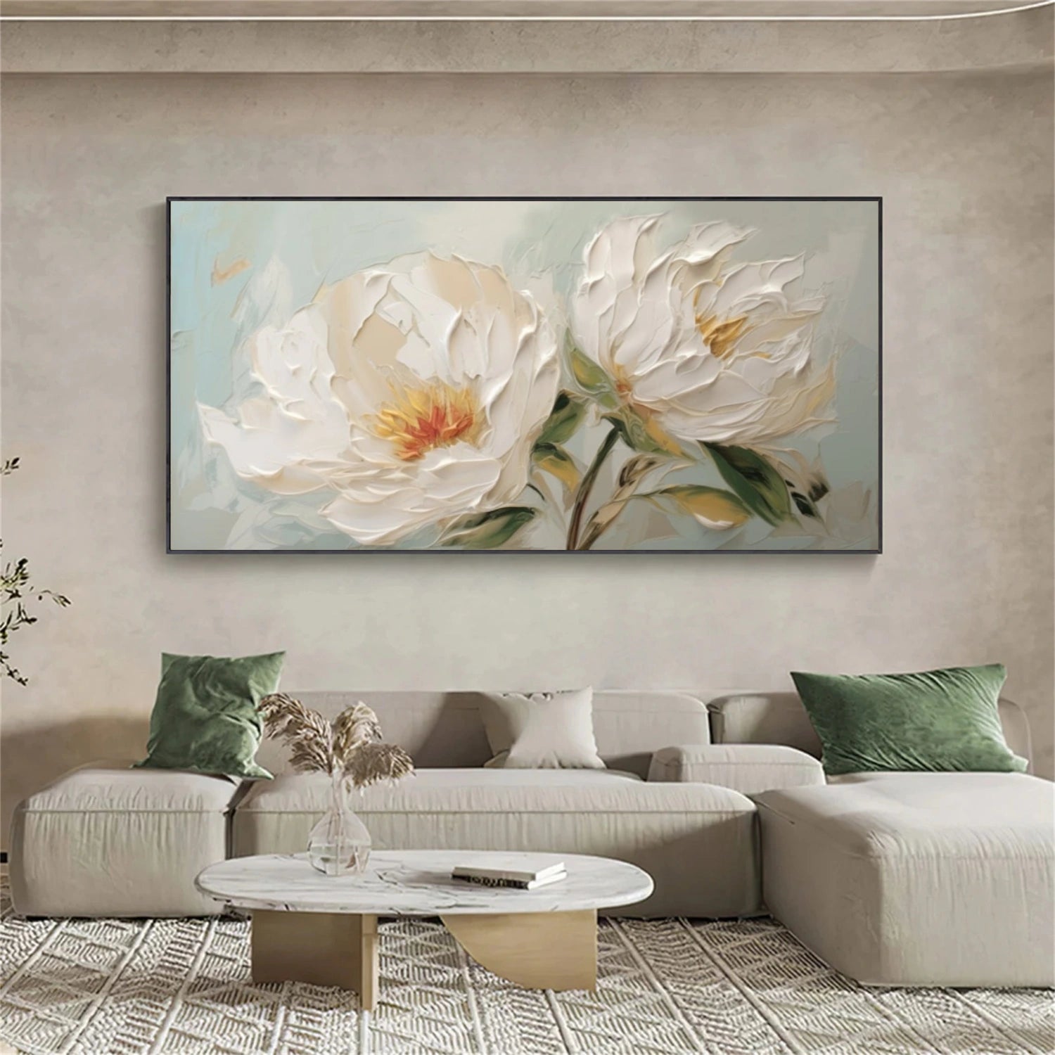 Flower & Tree Abstract Textured Canvas # FT 348