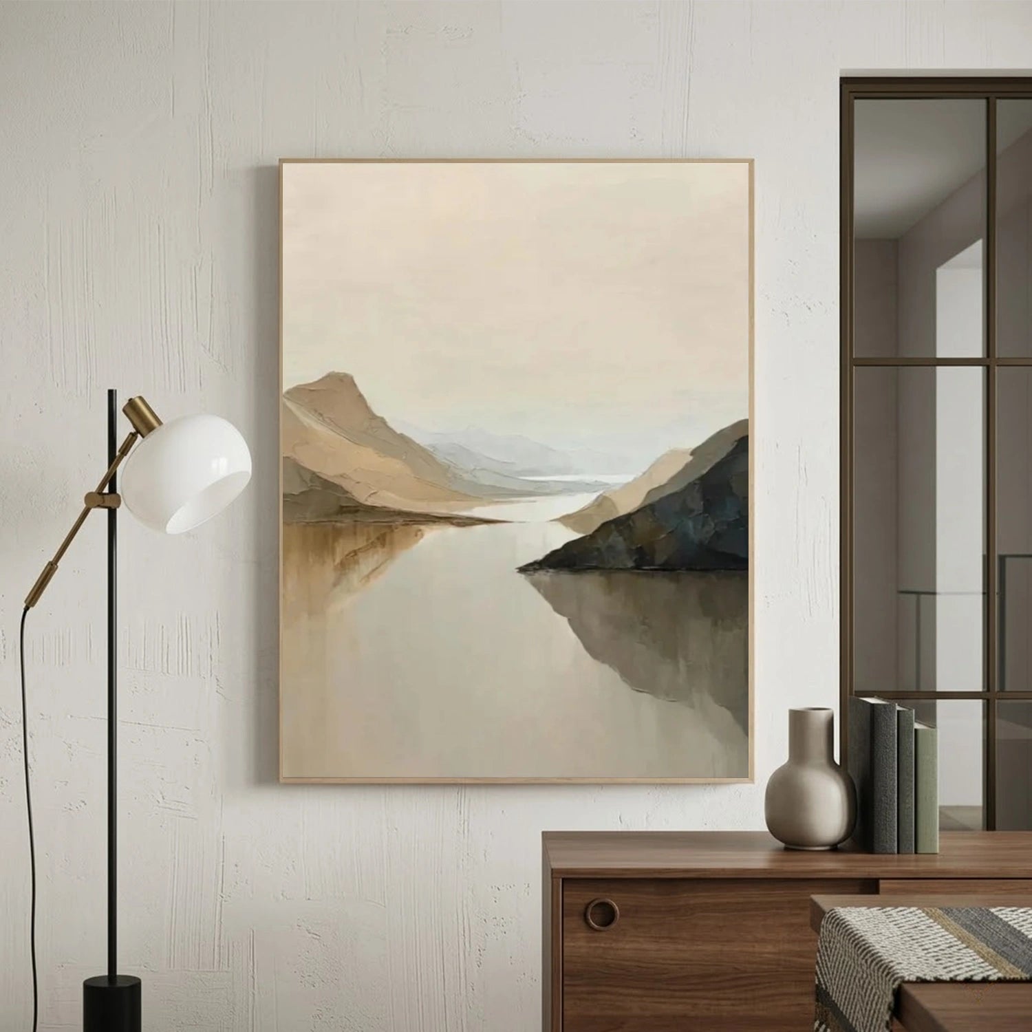Minimalist Mountain Texture Canvas # MM439