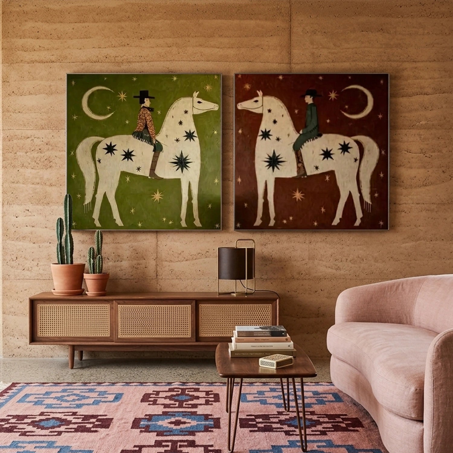 Americana Wall Art Square Set of 2 #VE085