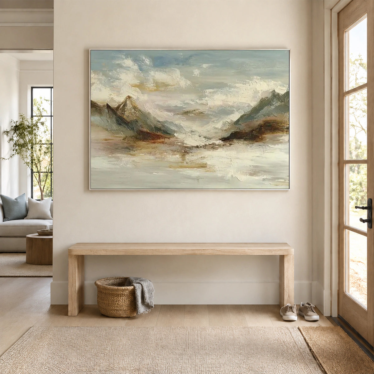 Minimalist Mountain Texture Canvas # MM463