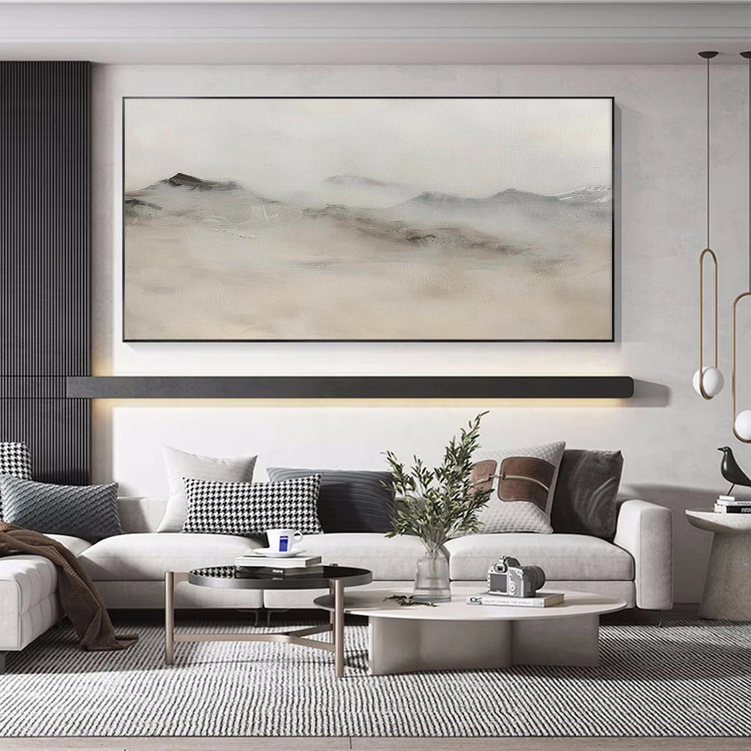 Minimalist Mountain Texture Canvas # MM424