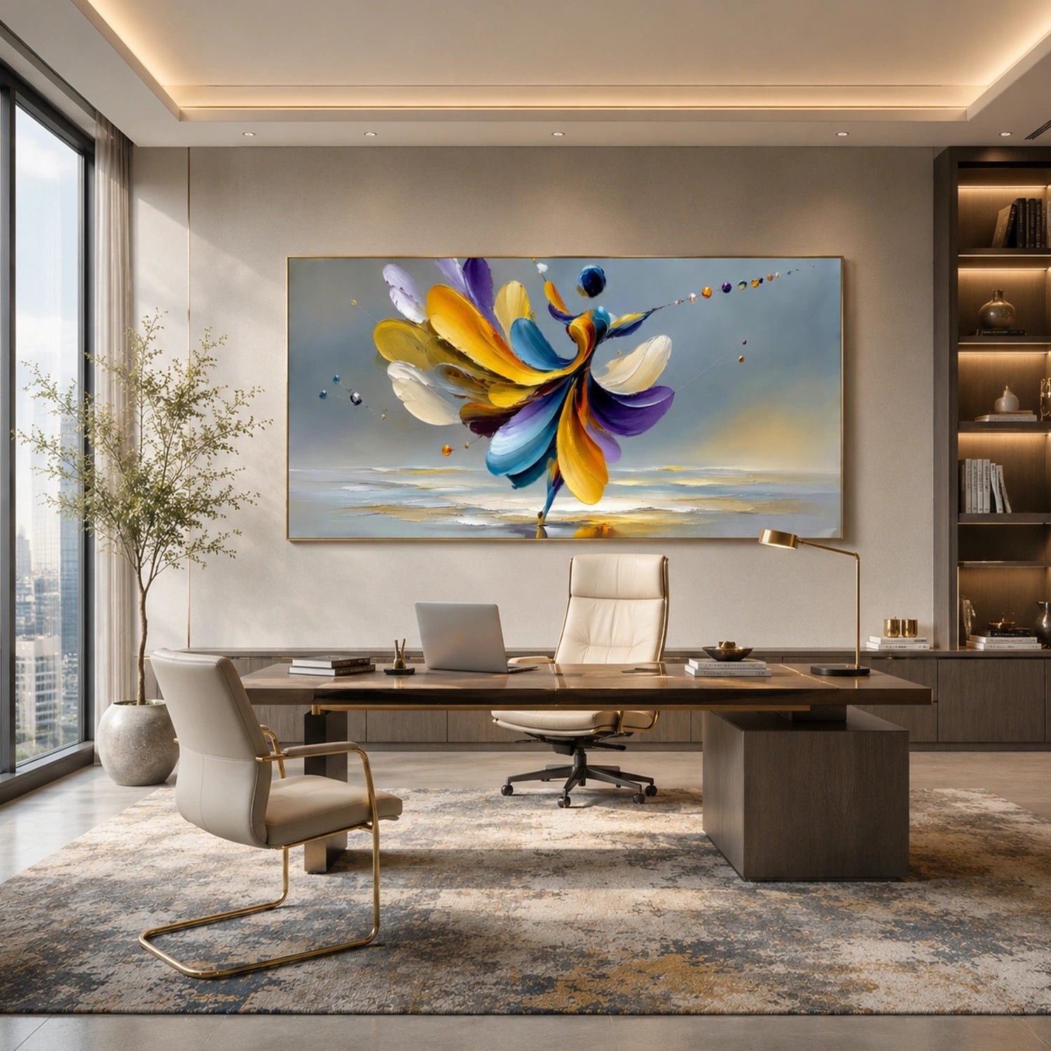 Abstract Portrait Texture Wall Art #PT 081