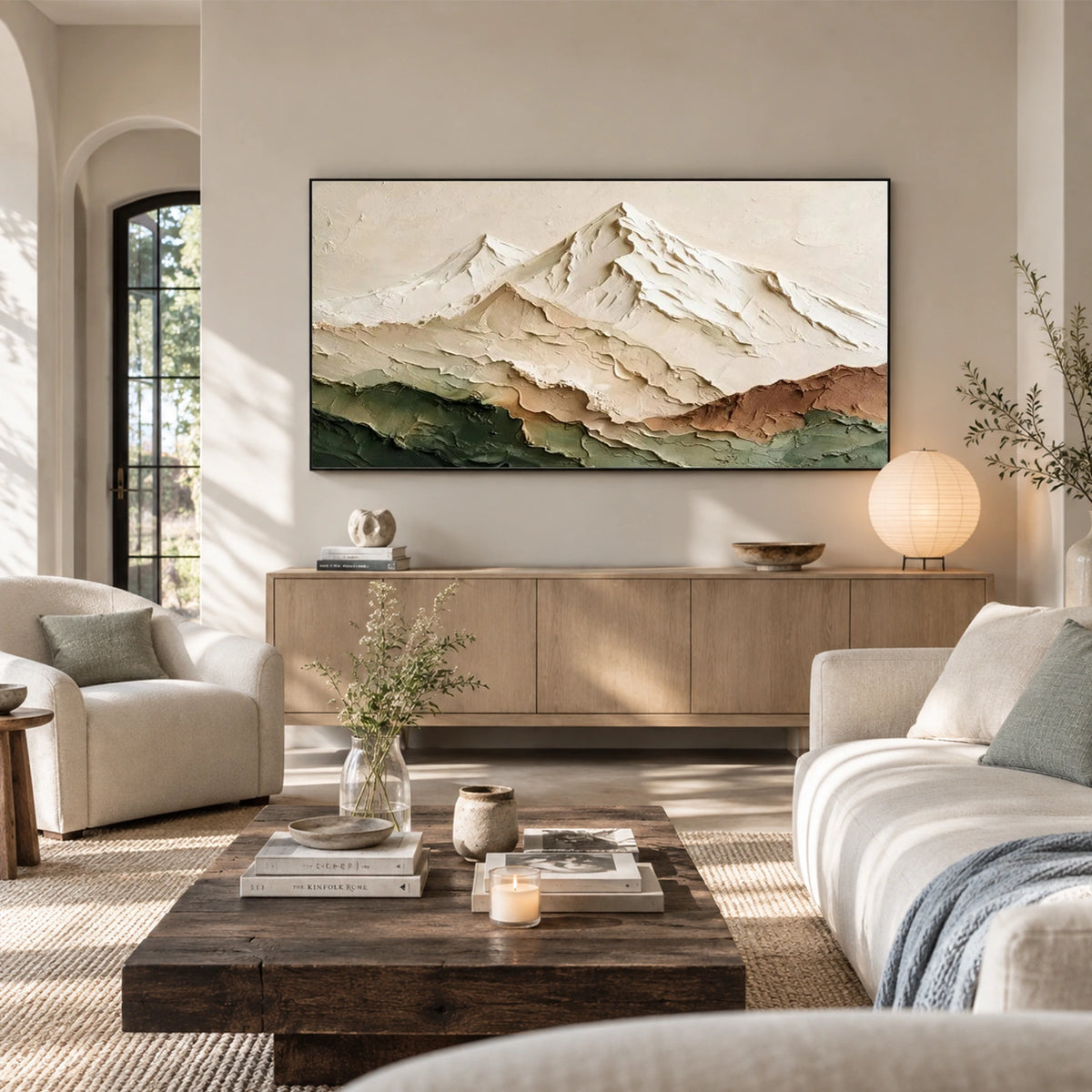 Minimalist Mountain Texture Canvas # MM474