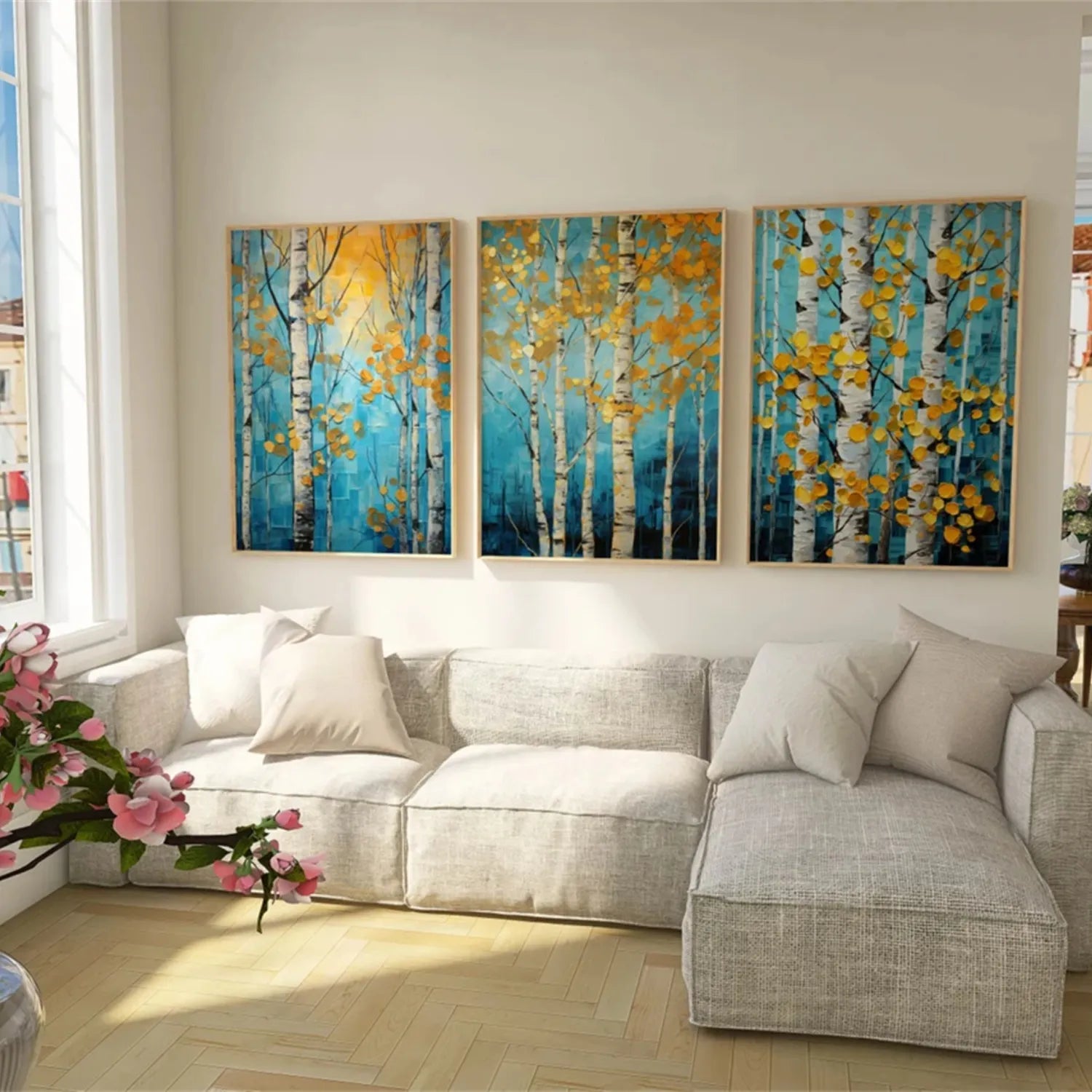 Flower And Tree Painting Set of 3 #FT 094