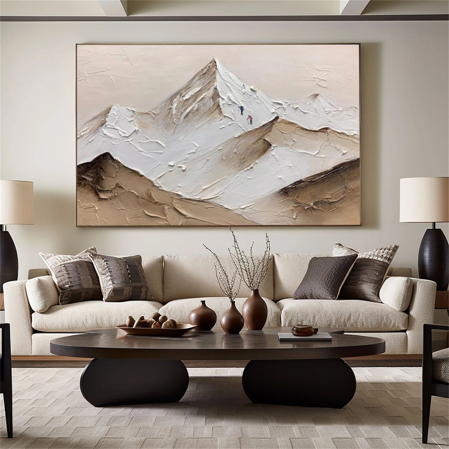 Minimalist Mountain Texture Canvas # MM408