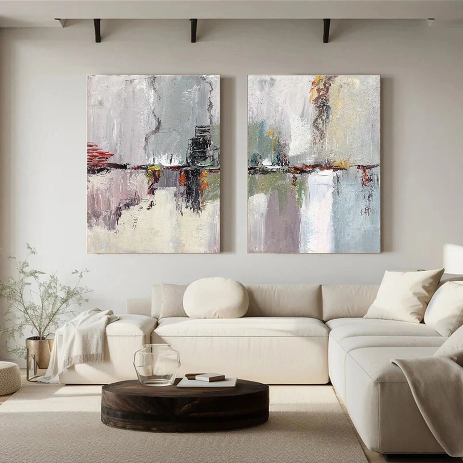 Abstract Painting Set of 2 #AB 444