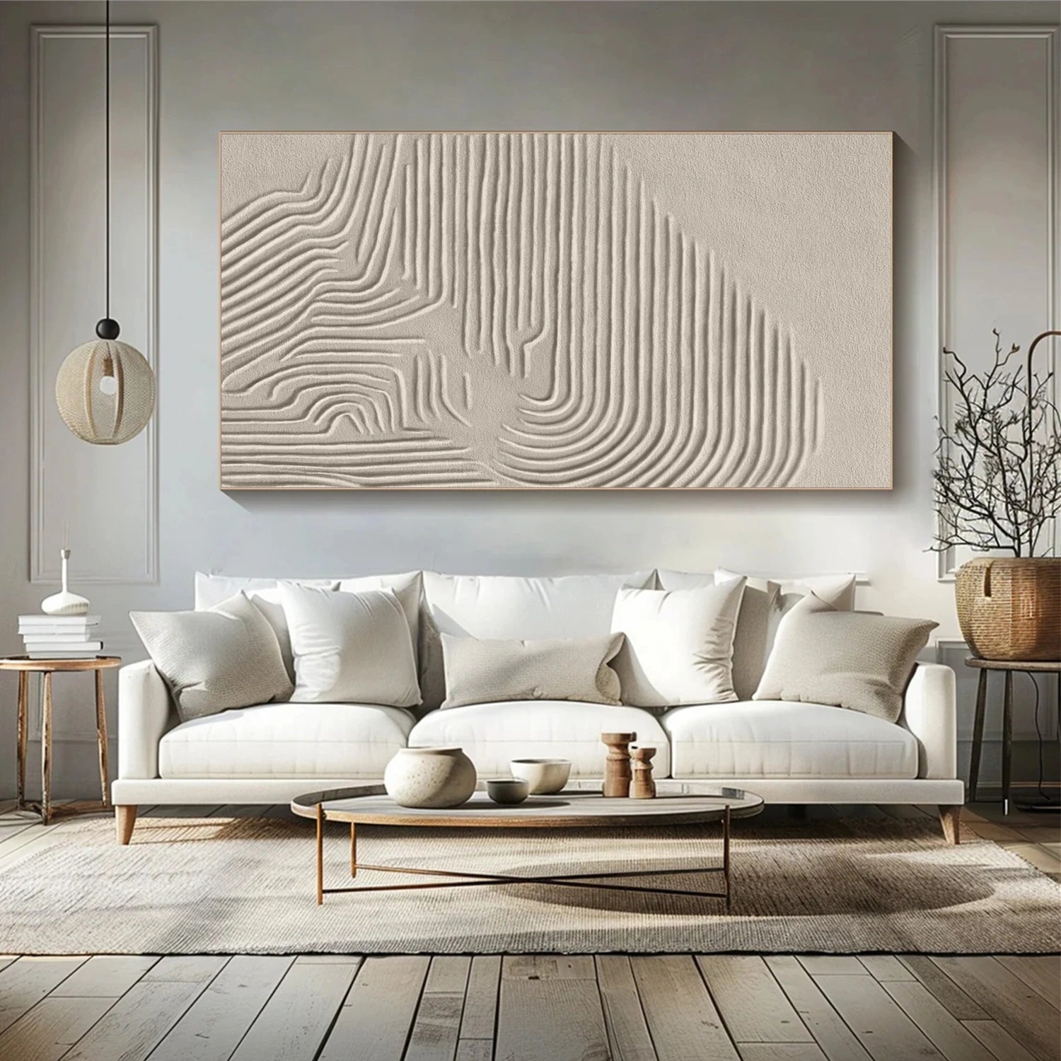 Beige & Brown Abstract #BB145
