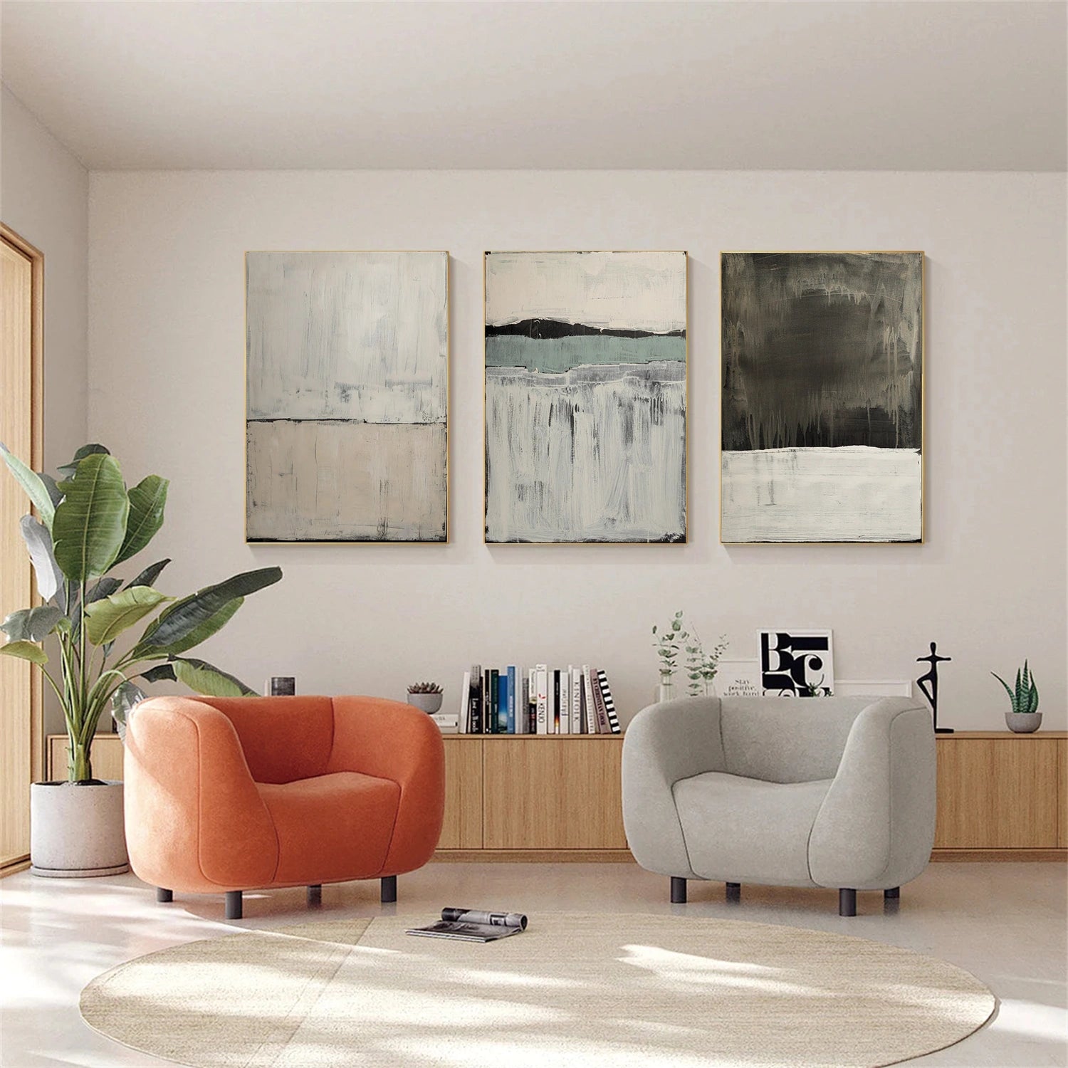 Wabi Sabi Set of 3 Wall Art #WS338