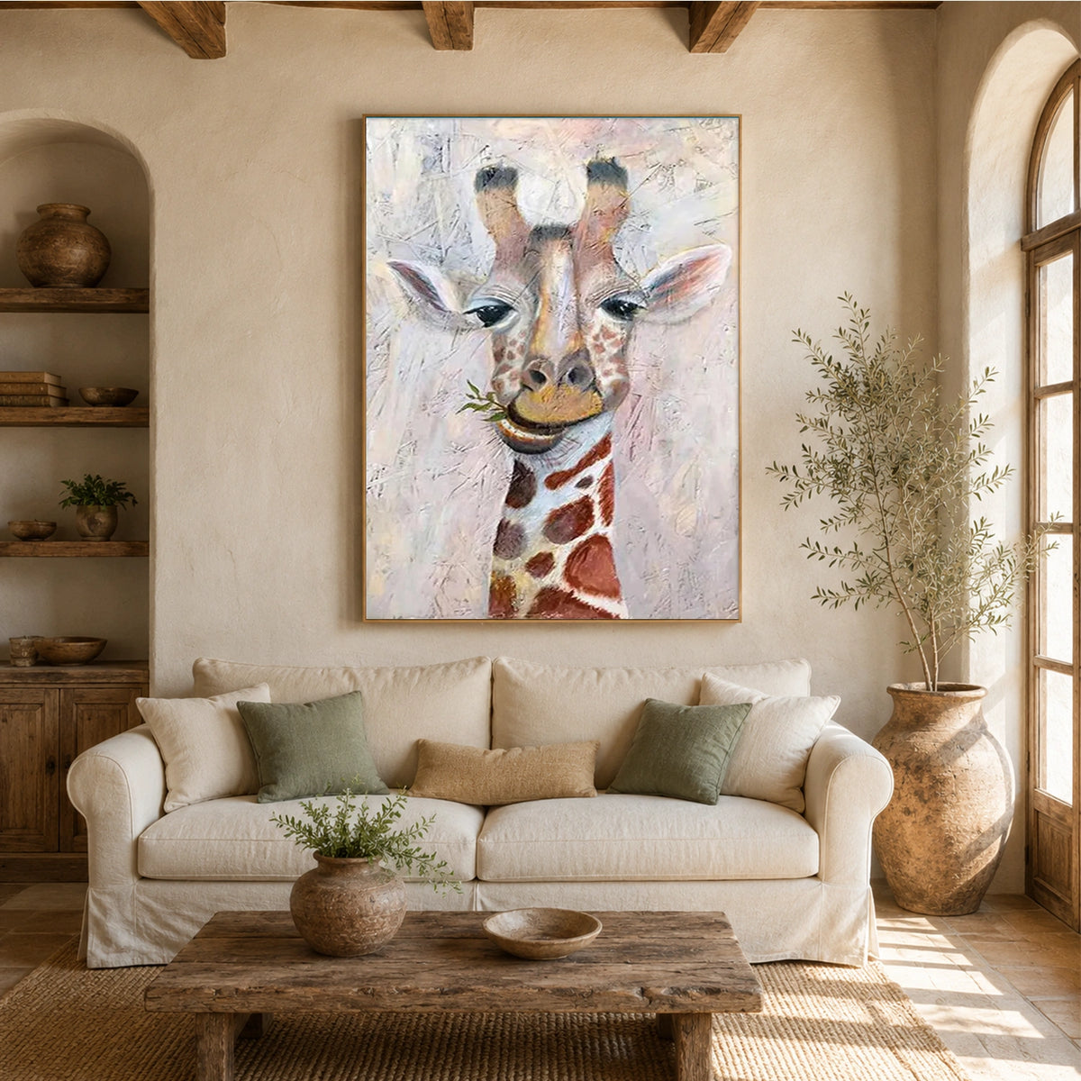 Abstract Animal Canvas Art #AP258