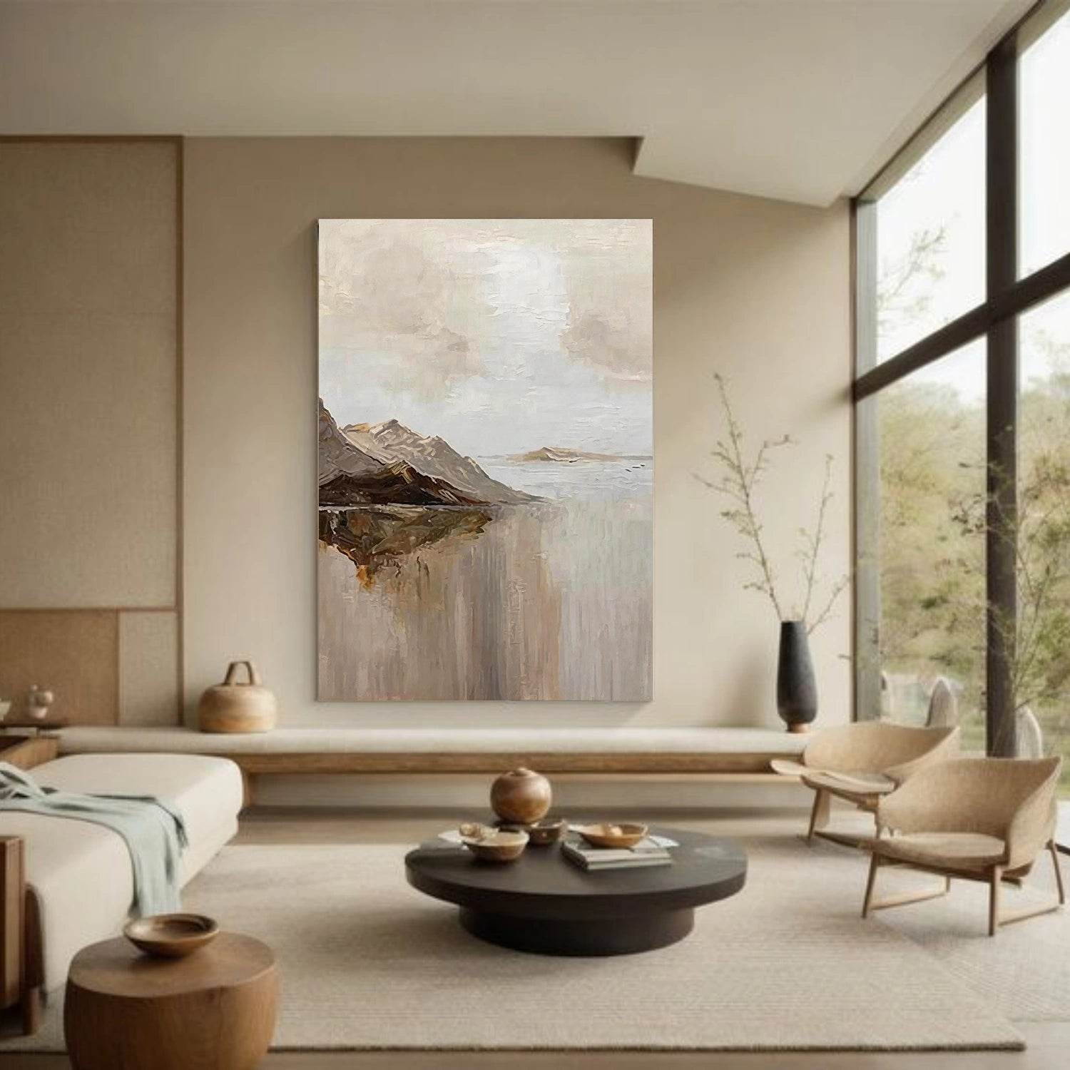 Minimalist Mountain Texture Canvas # MM427