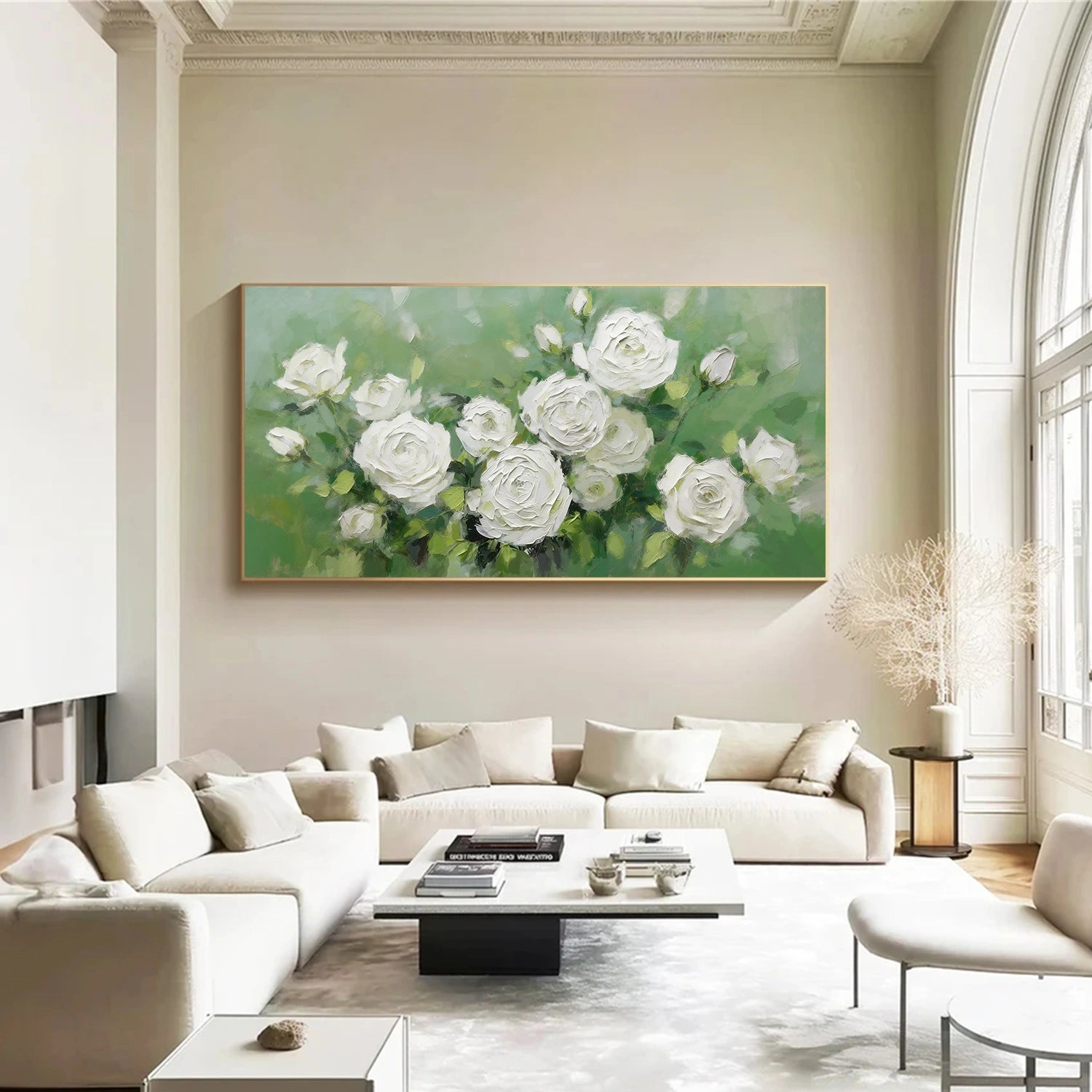 Flower & Tree Abstract Texture Canvas Art #FT 319