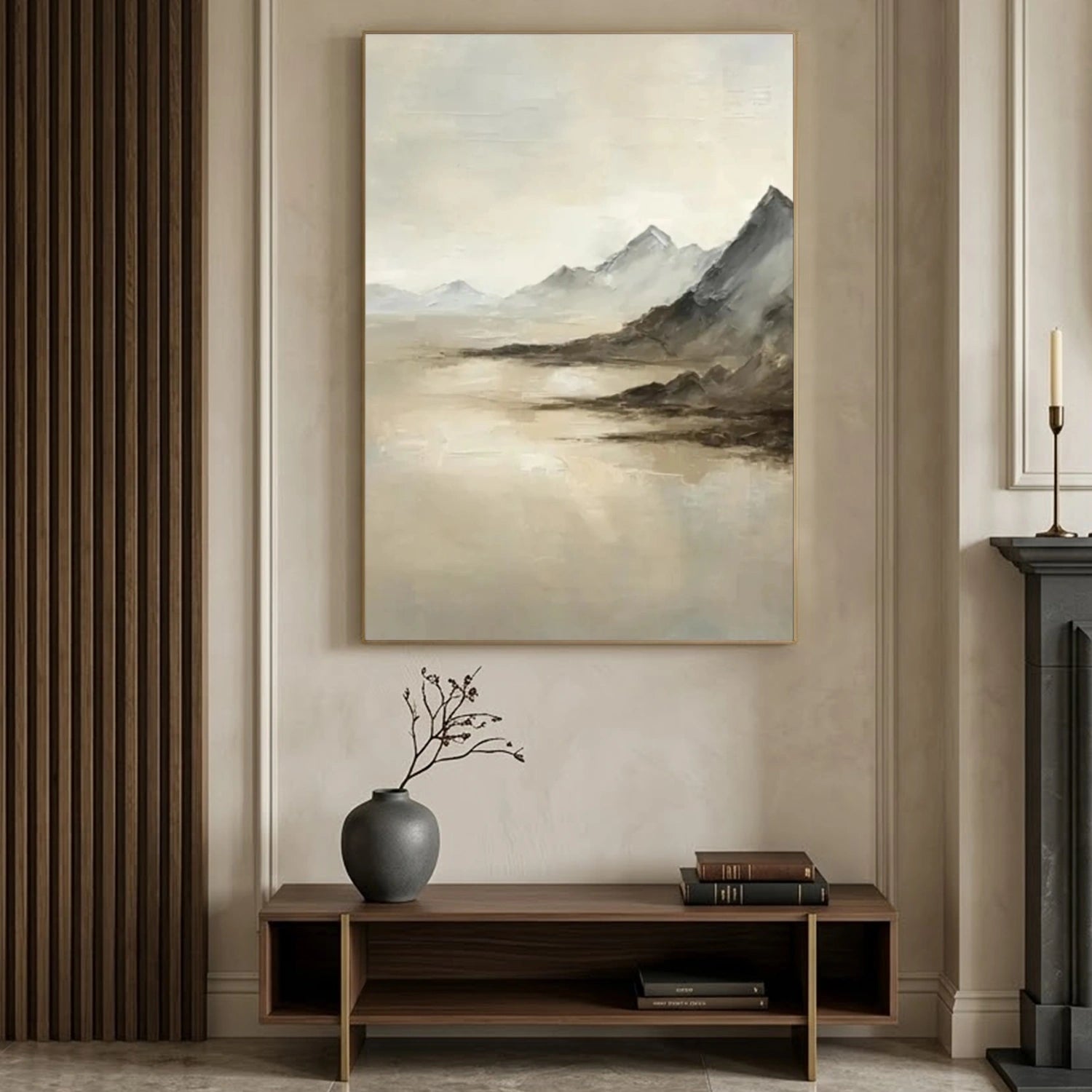 Minimalist Mountain Texture Canvas # MM440