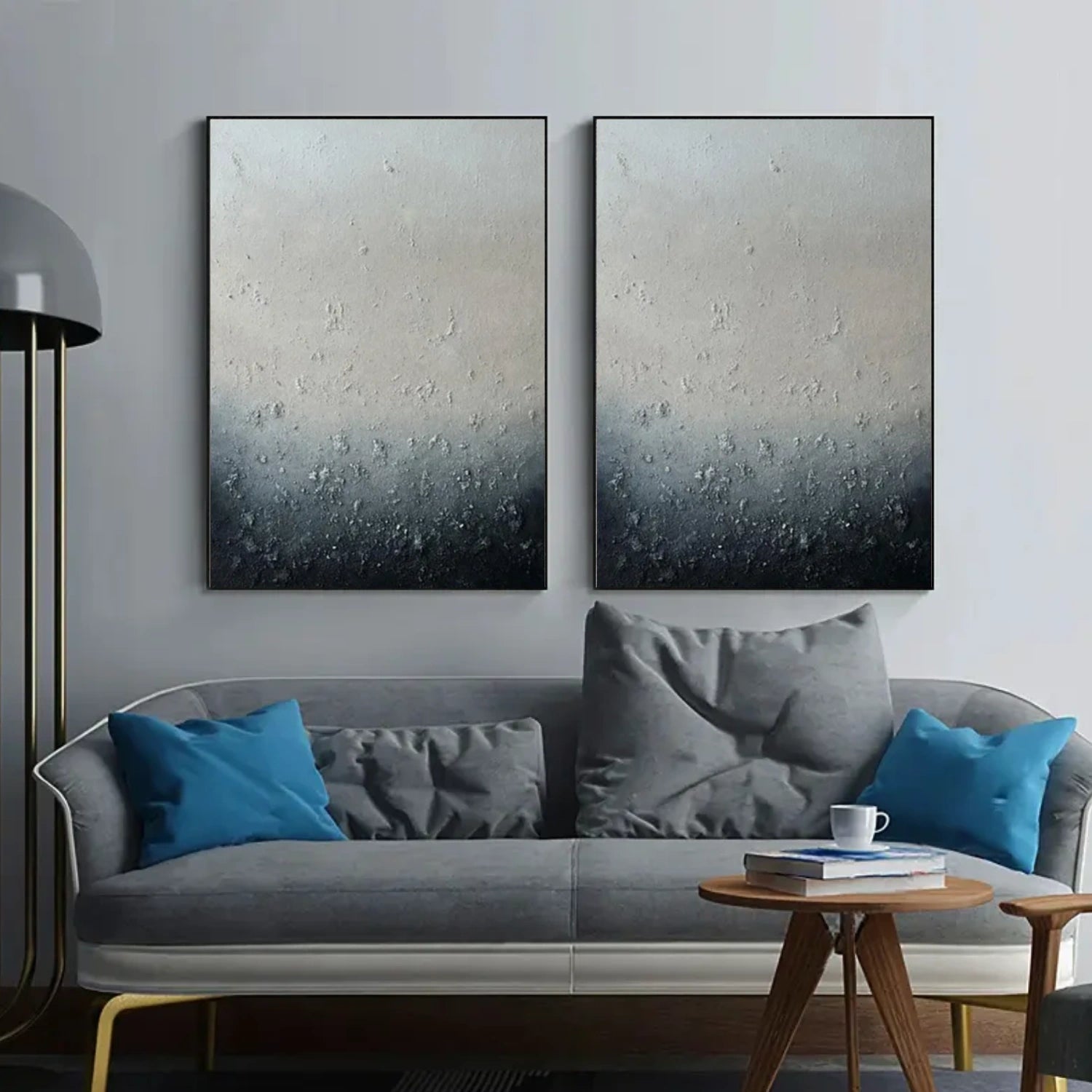 Abstract Textured Set of 2 Wall Art #AB 587