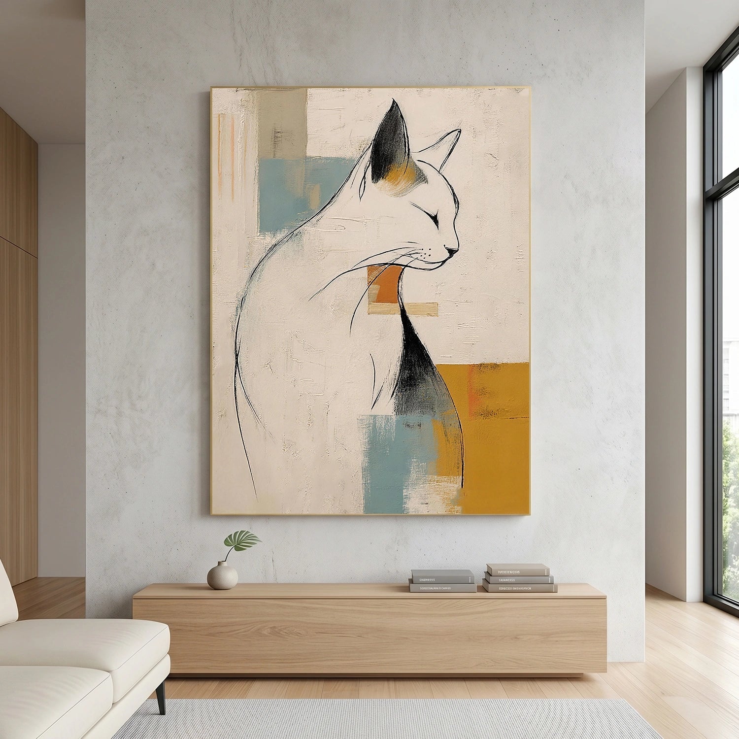 Abstract Animal Canvas Art #AP242