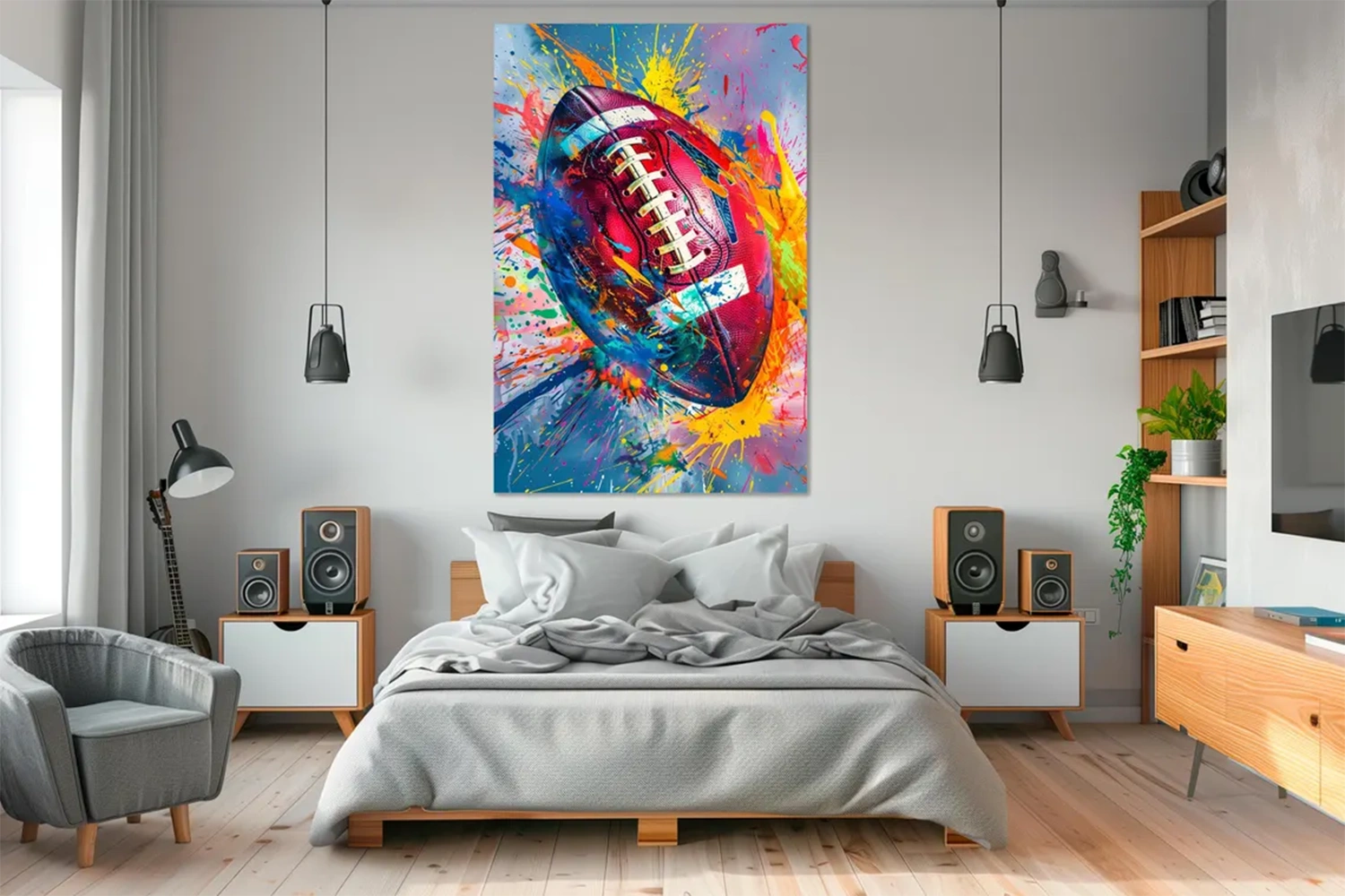 American Football Sport Art Painting Canvas #SA001