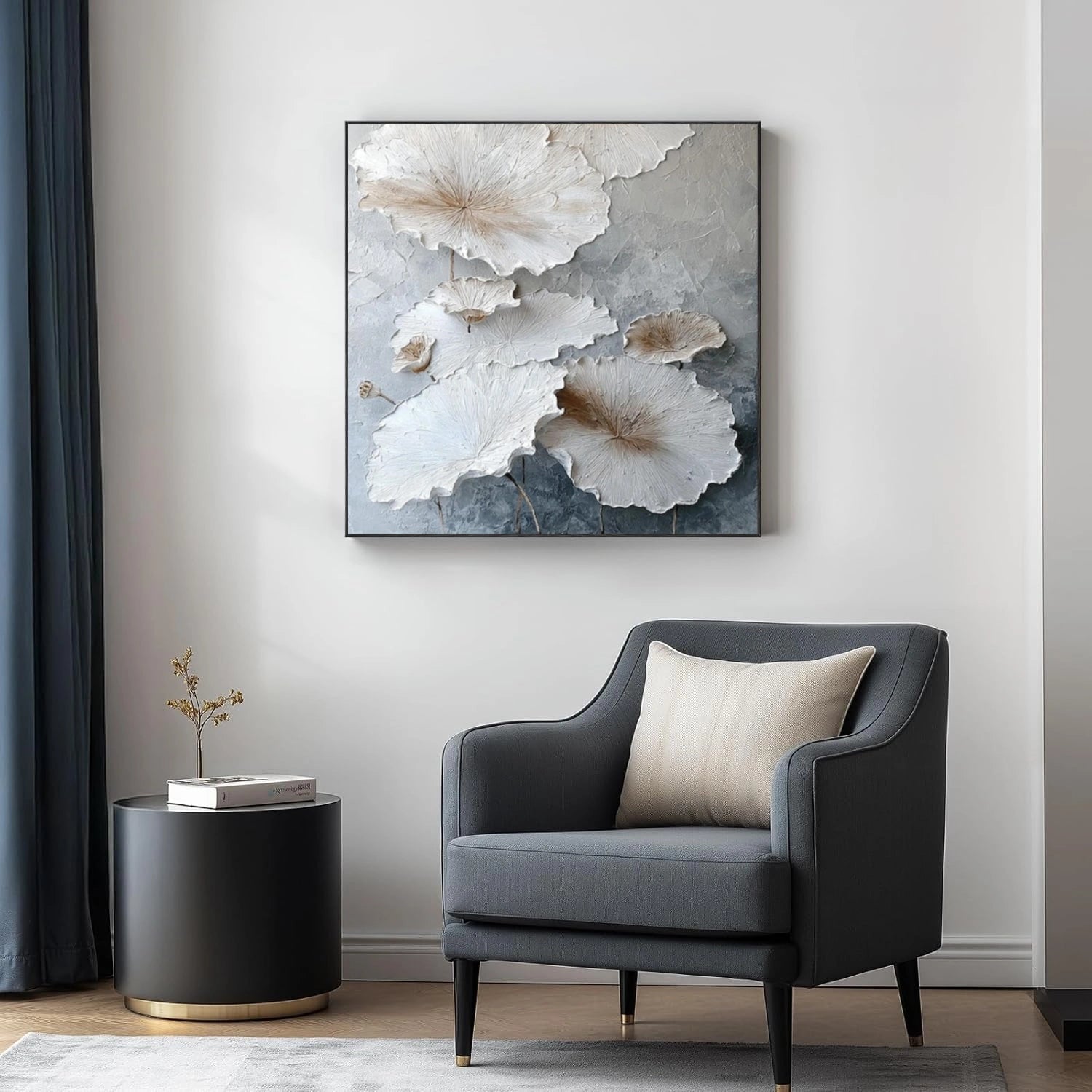 Flower & Tree Abstract Textured Canvas # FT 342