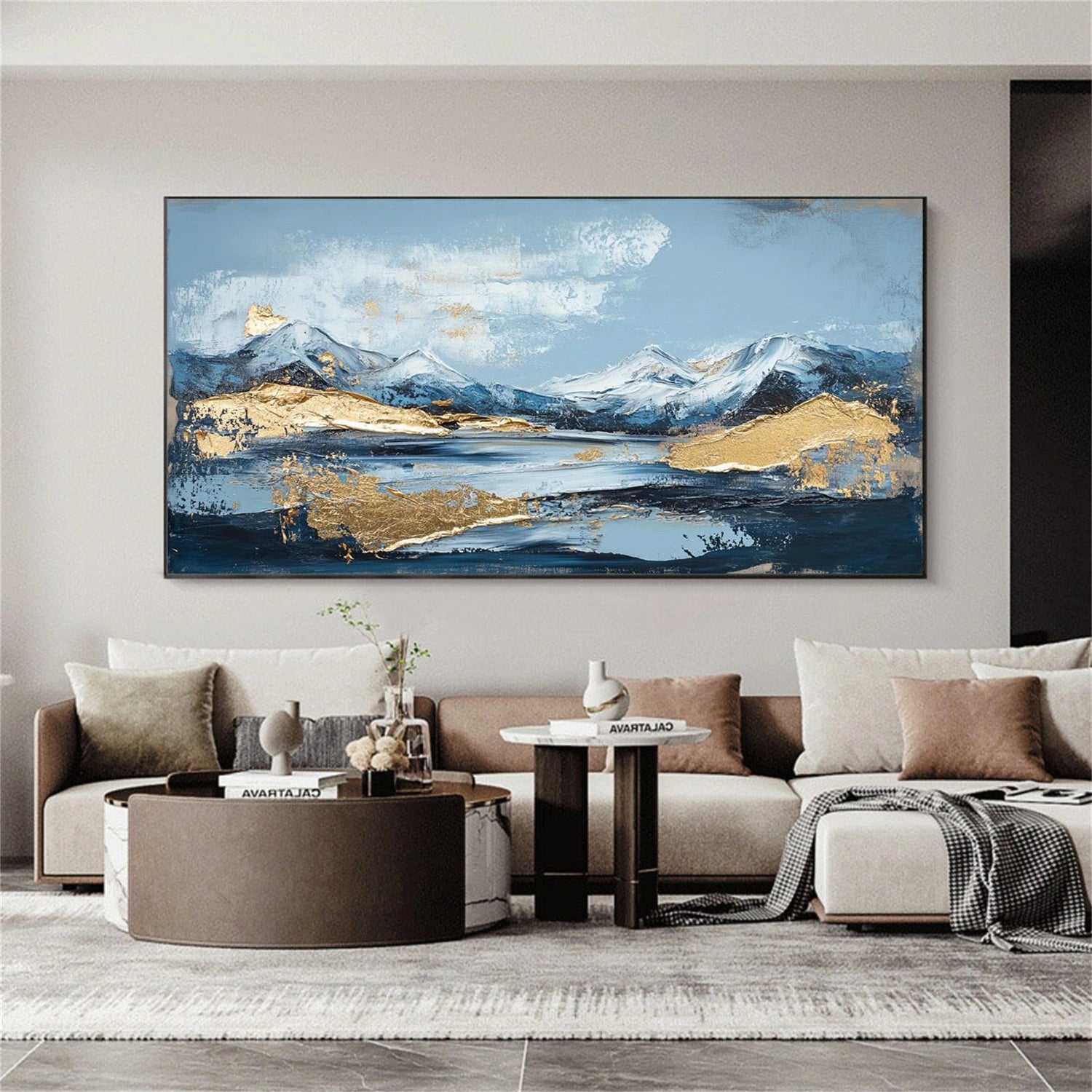 Minimalist Mountain Texture Canvas # MM422