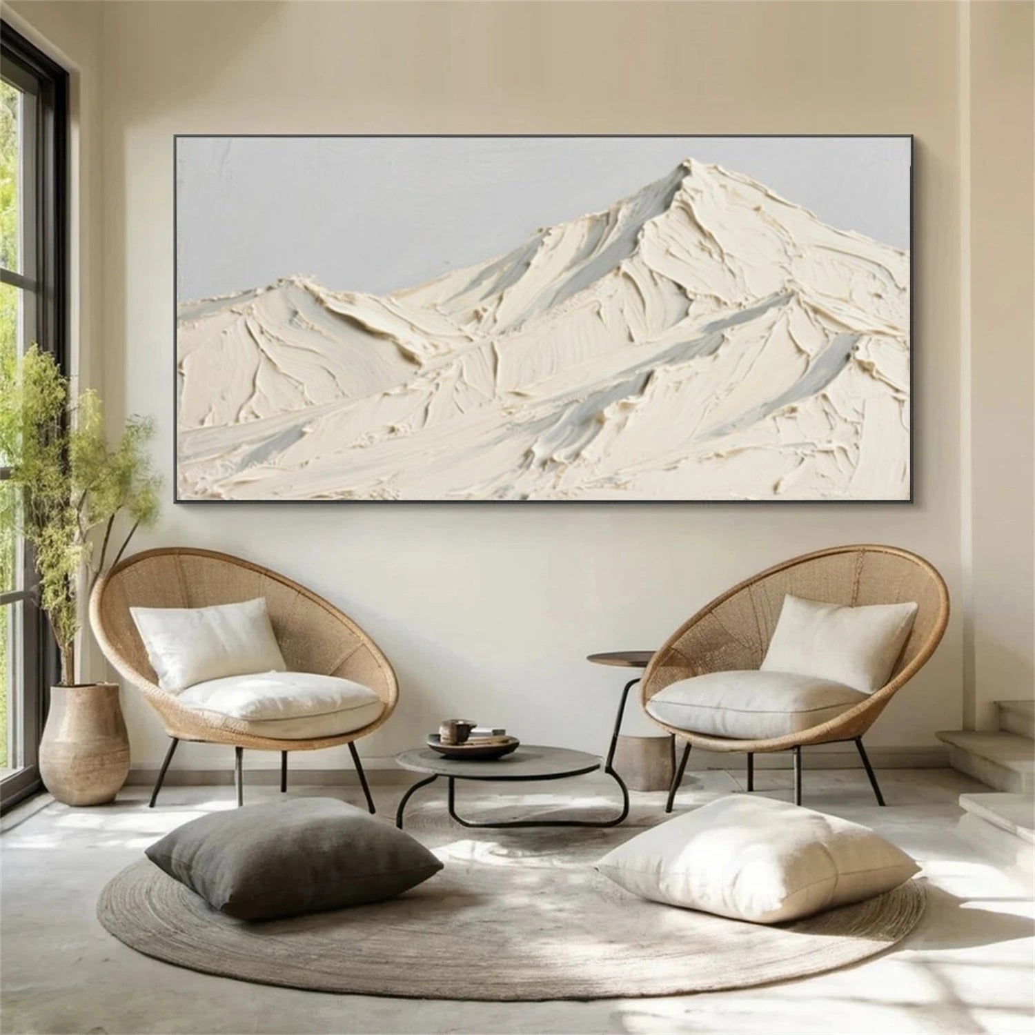 Minimalist Mountain Texture Canvas # MM375