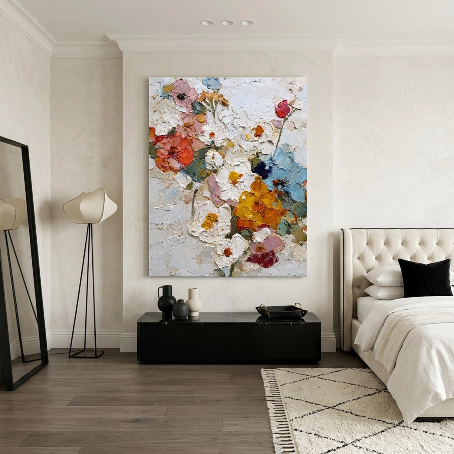 Flower & Tree Abstract Texture Canvas # FT 383