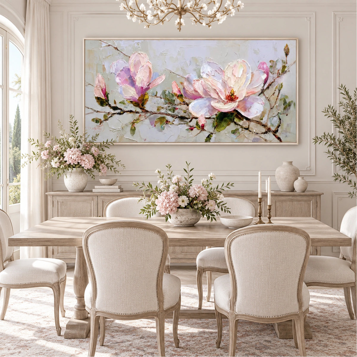 Flower & Tree Abstract Texture Canvas #FT 435