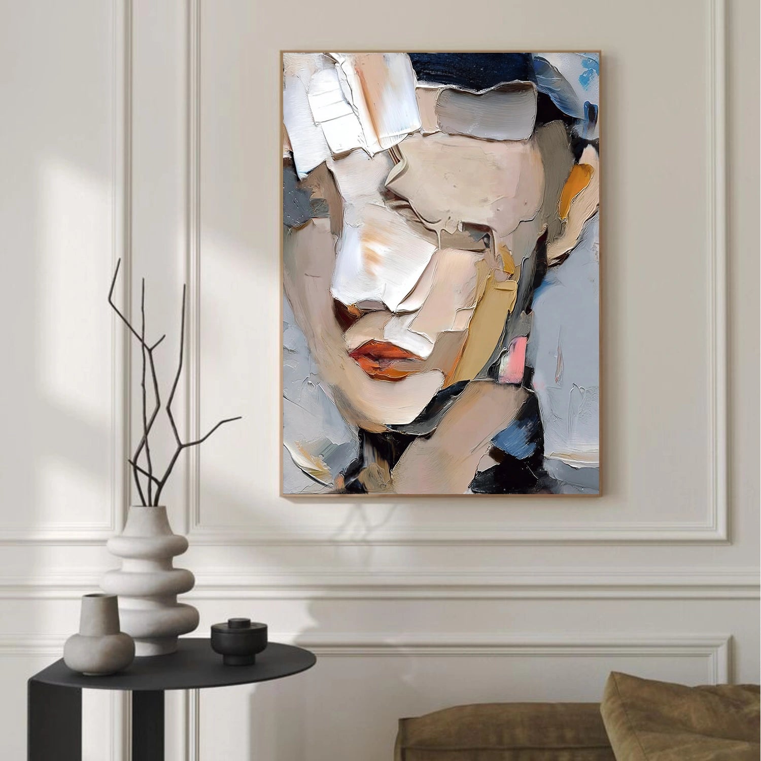Abstract Portrait Texture Wall Art #PT 072