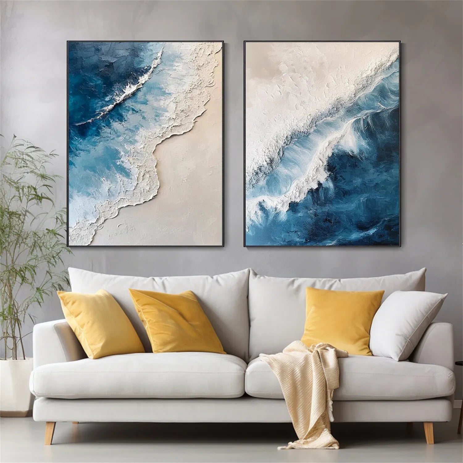 Ocean And Sky Painting Set of 2#OS 198