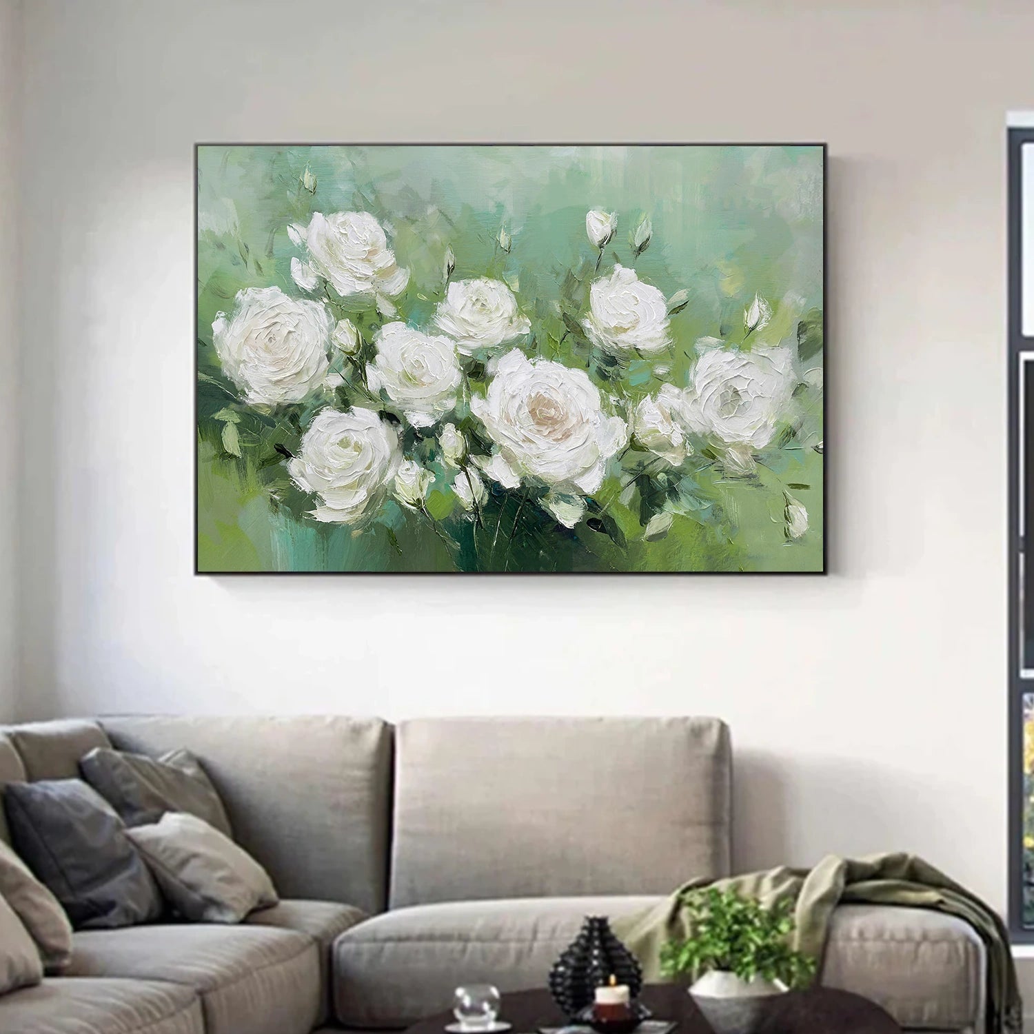 Flower & Tree Abstract Texture Canvas Art #FT 322