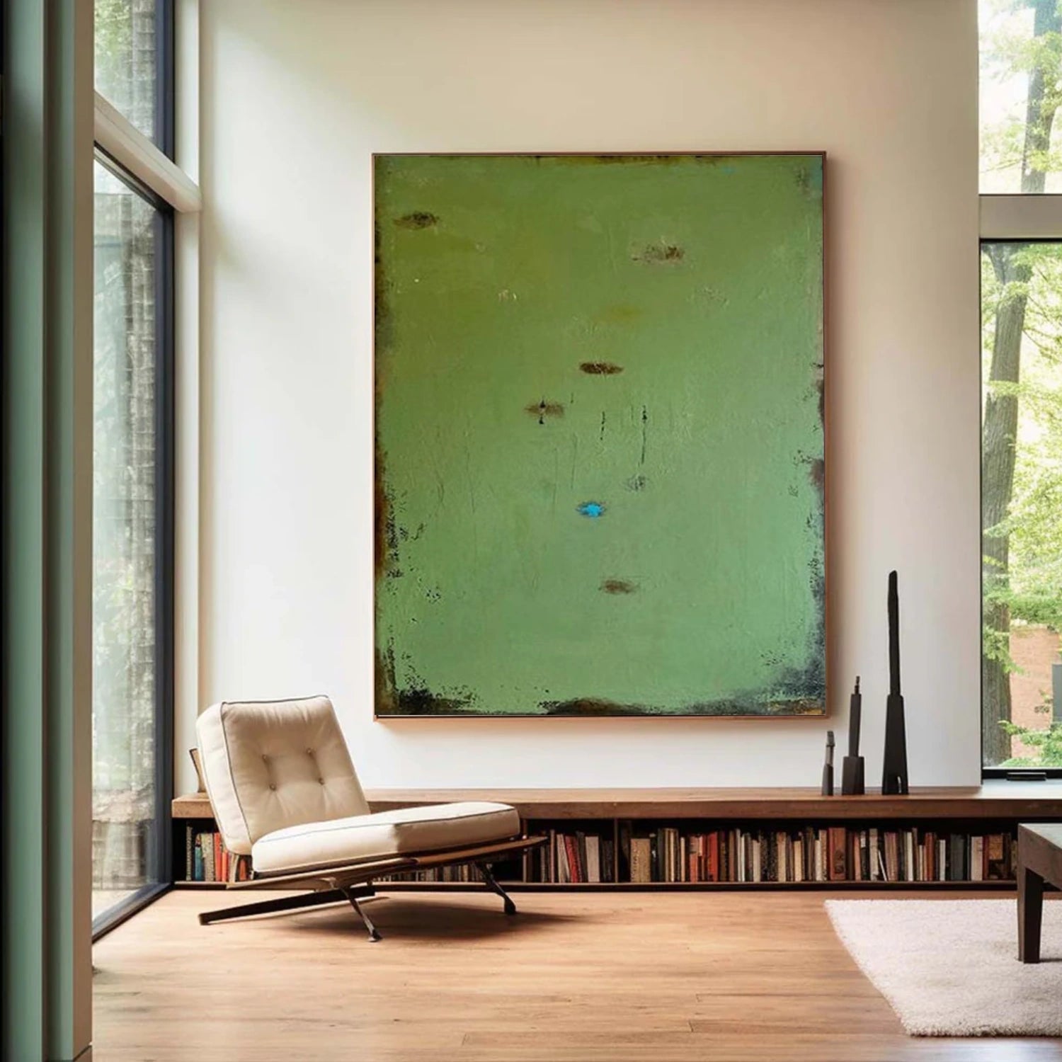 Green Wabi Sabi Wall Art # WS421