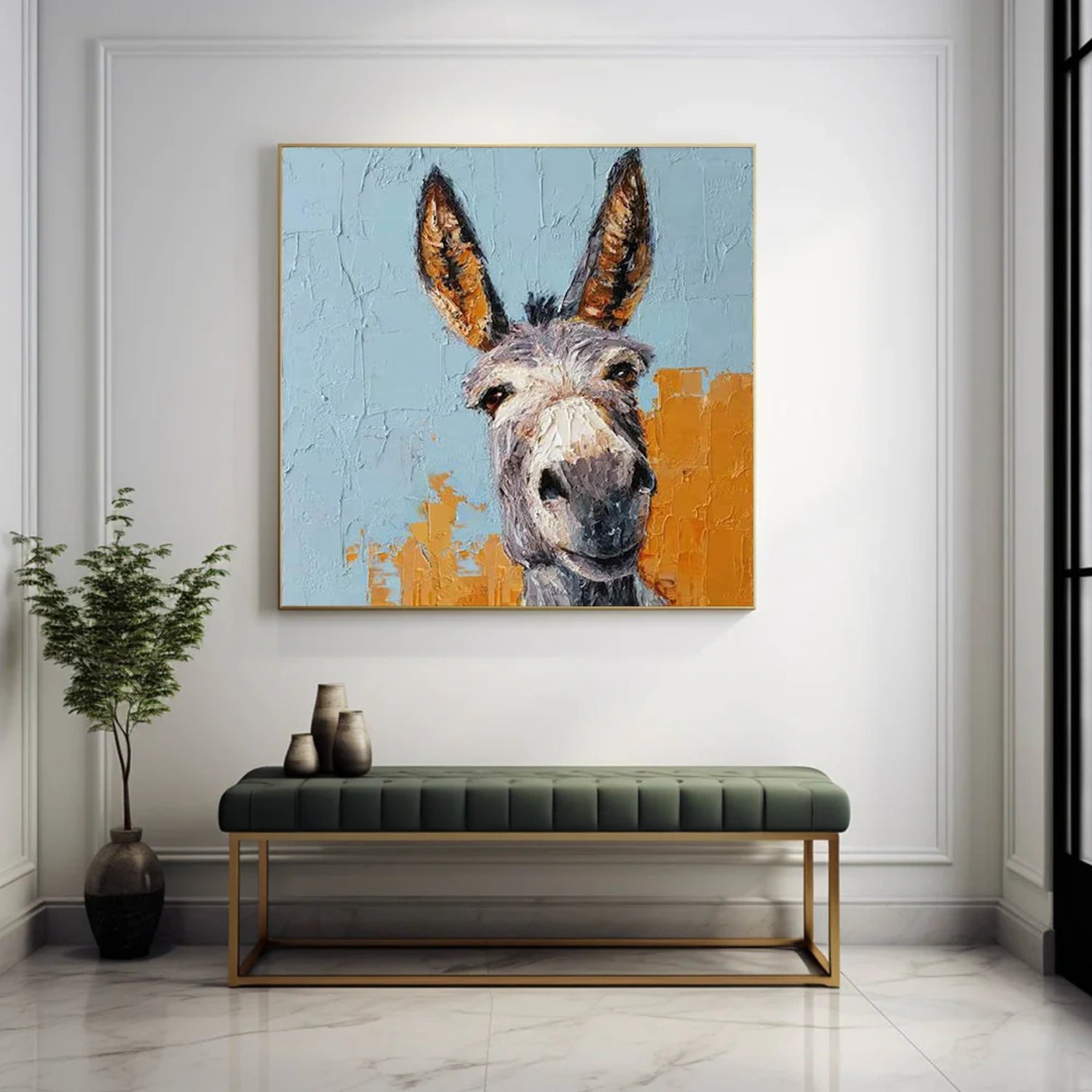 Colorful Abstract Animal Canvas Art #AP198