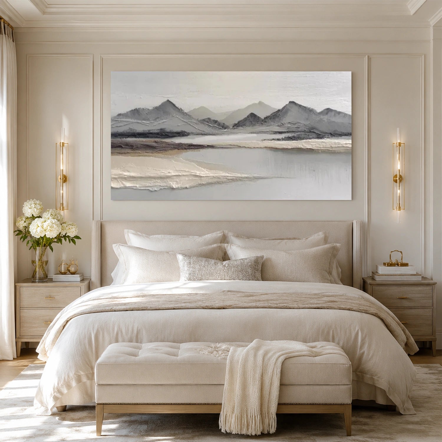 Minimalist Mountain Texture Canvas # MM464