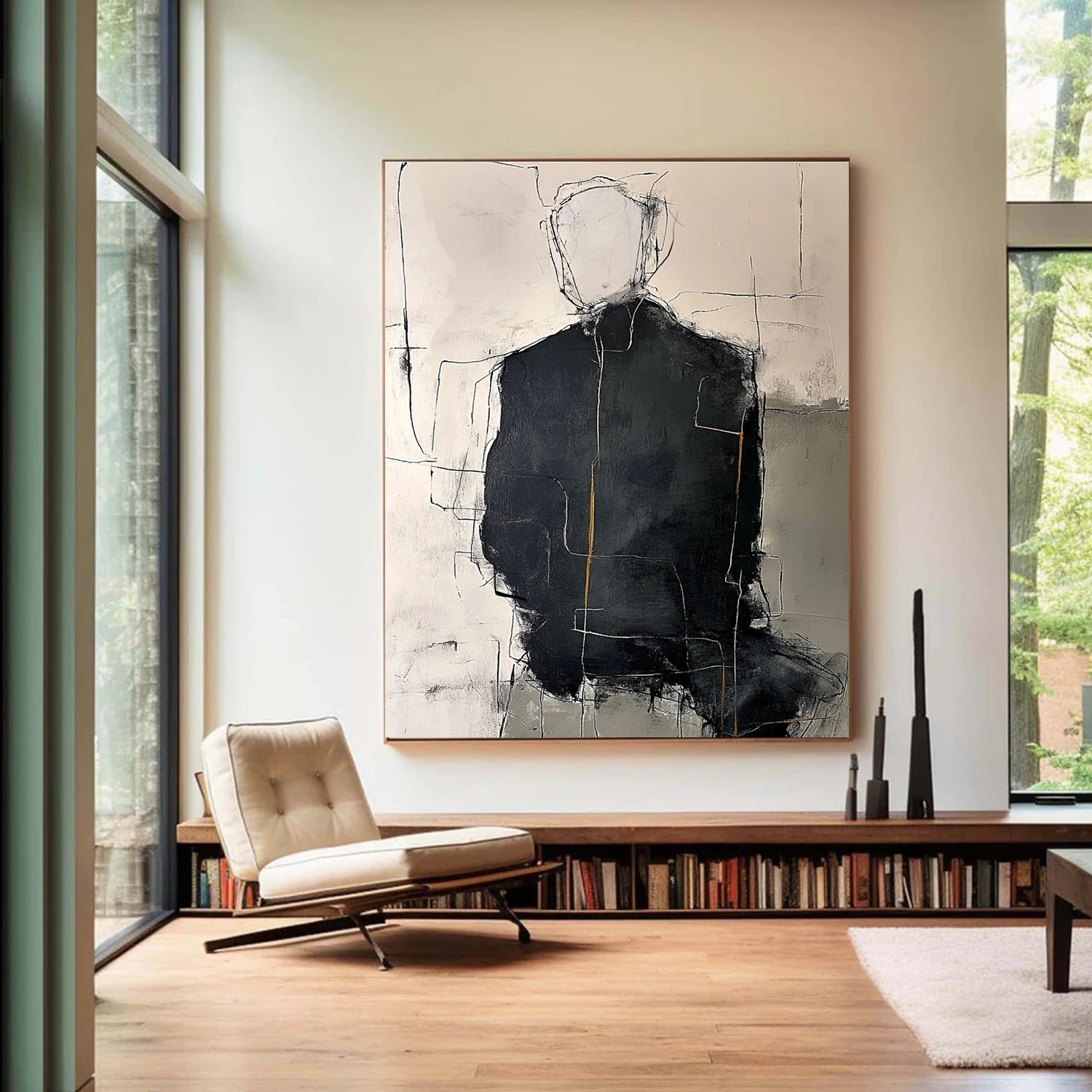 Abstract Portrait Textured Wall Art #PT 065