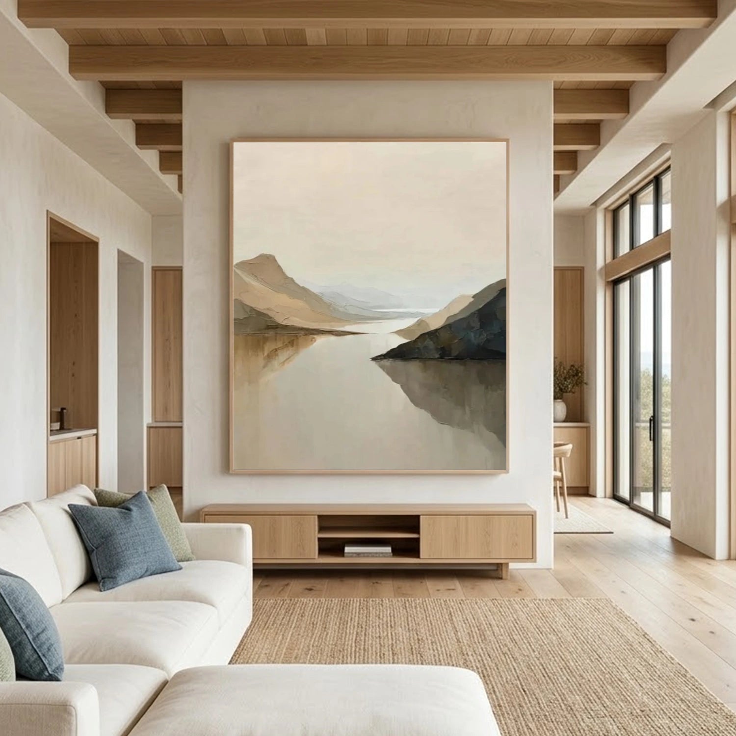 Minimalist Mountain Texture Canvas # MM439