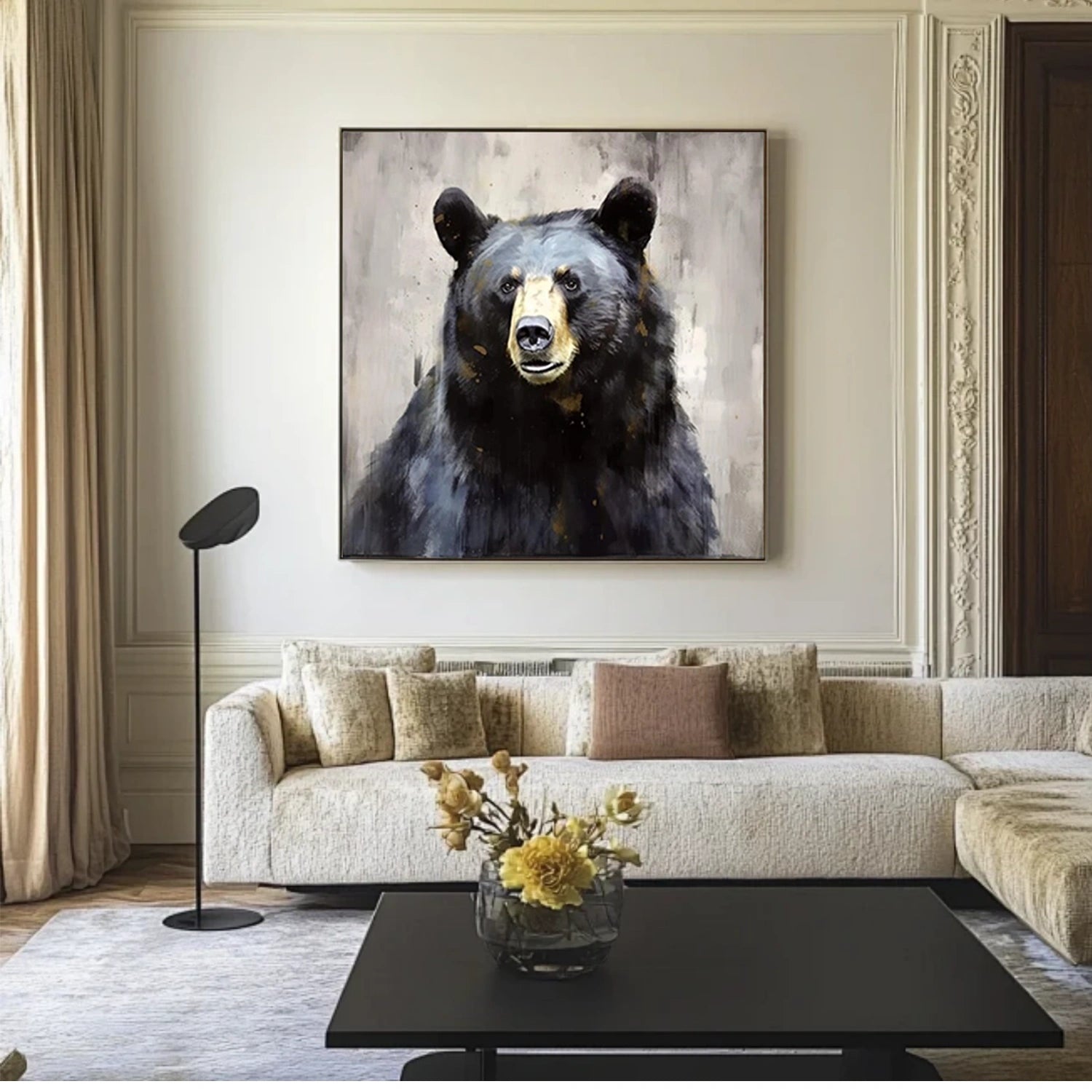 Abstract Animal Canvas Art #AP172